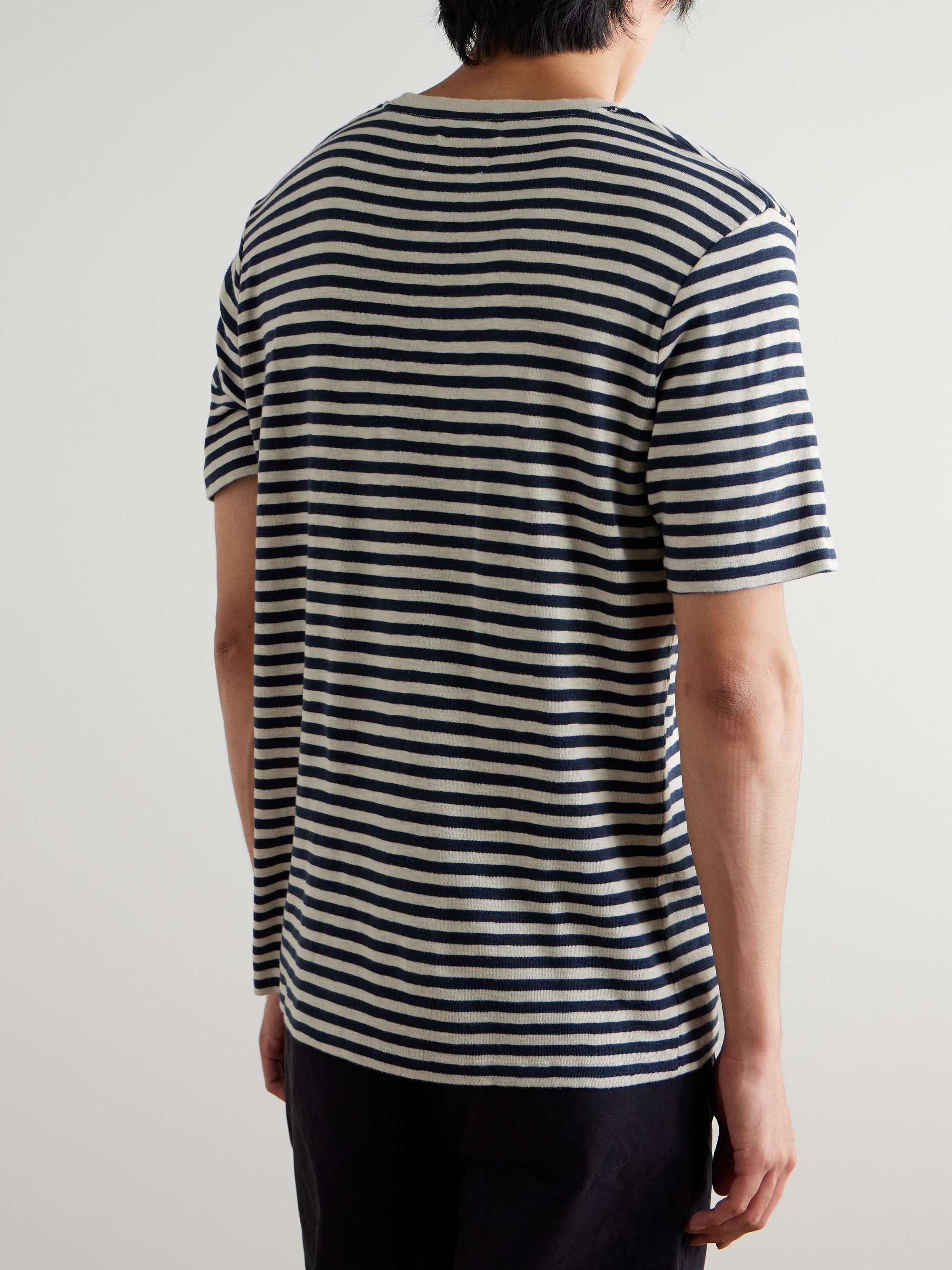 Classic Striped Cotton-Jersey T-Shirt view