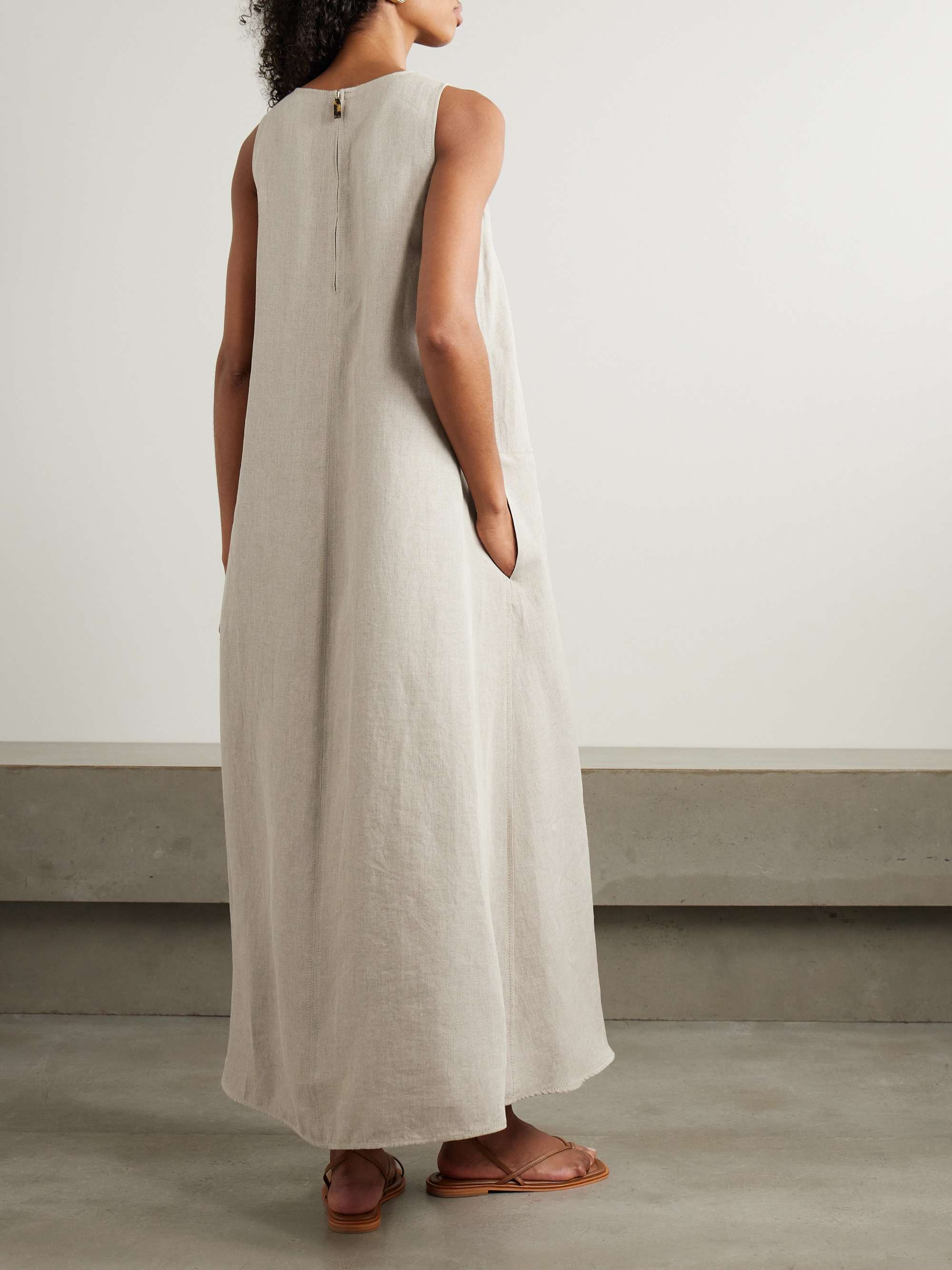Simeone linen maxi dress view