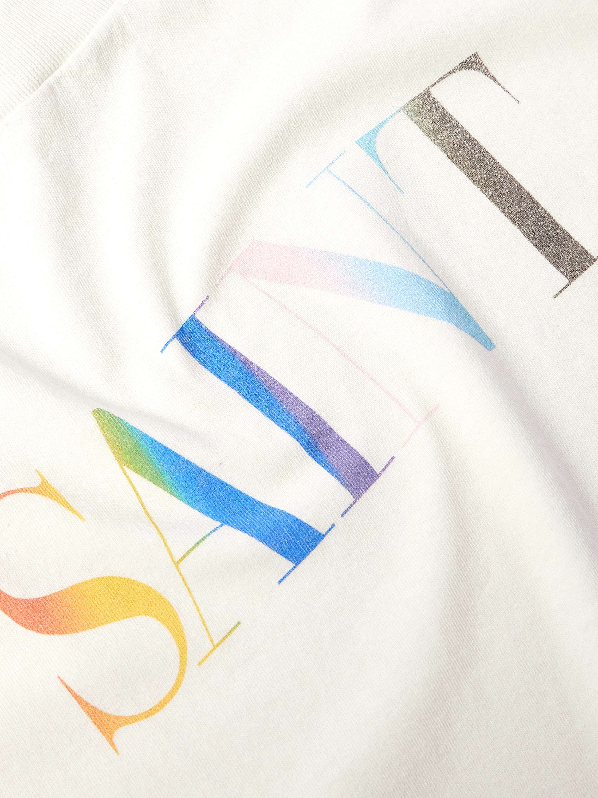 Rainbow Logo-Print Cotton-Jersey T-Shirt view