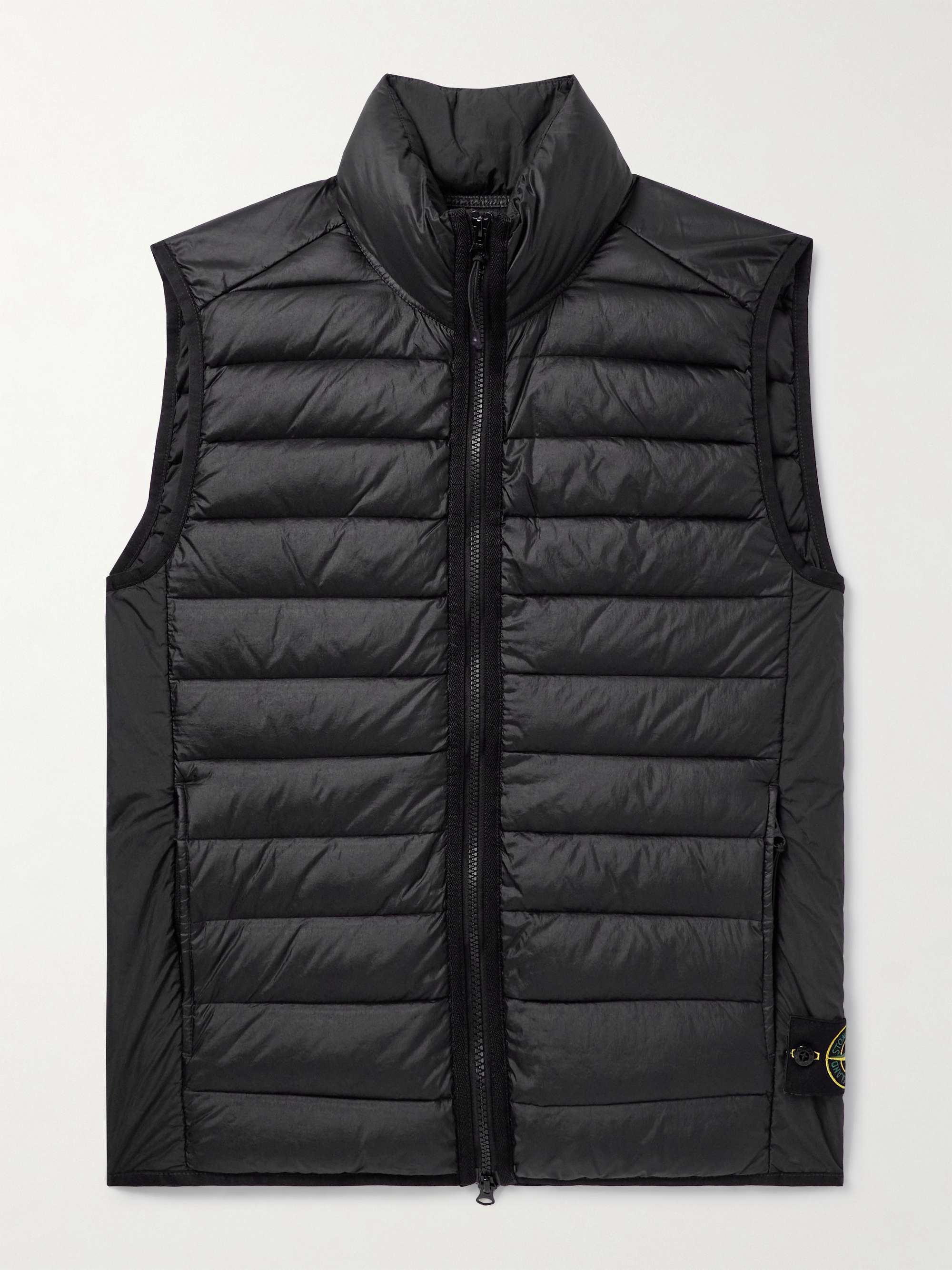 Logo-Appliquéd Quilted Shell Down Gilet view