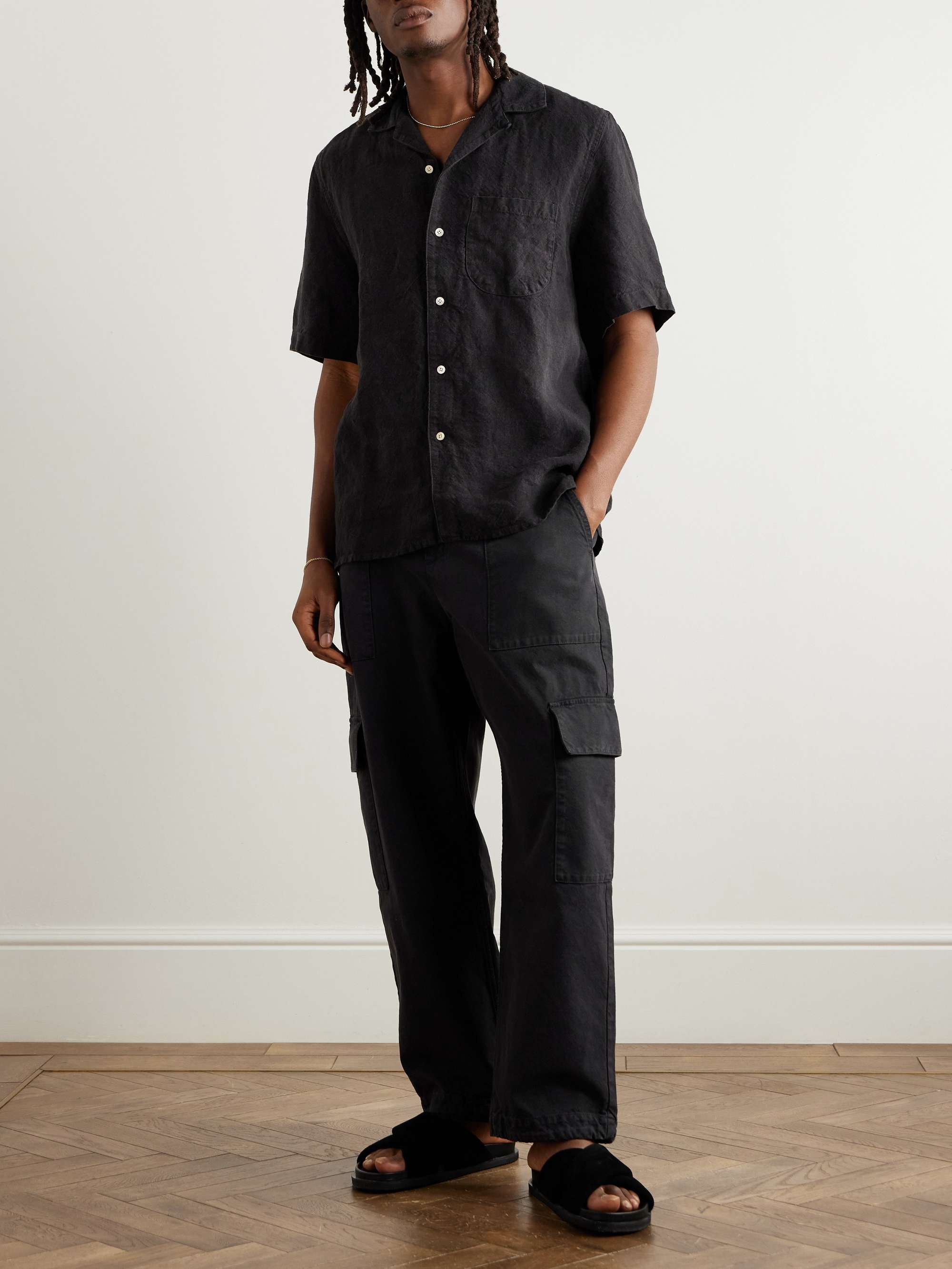 Tarun Tapered Cotton-Canvas Cargo Trousers view