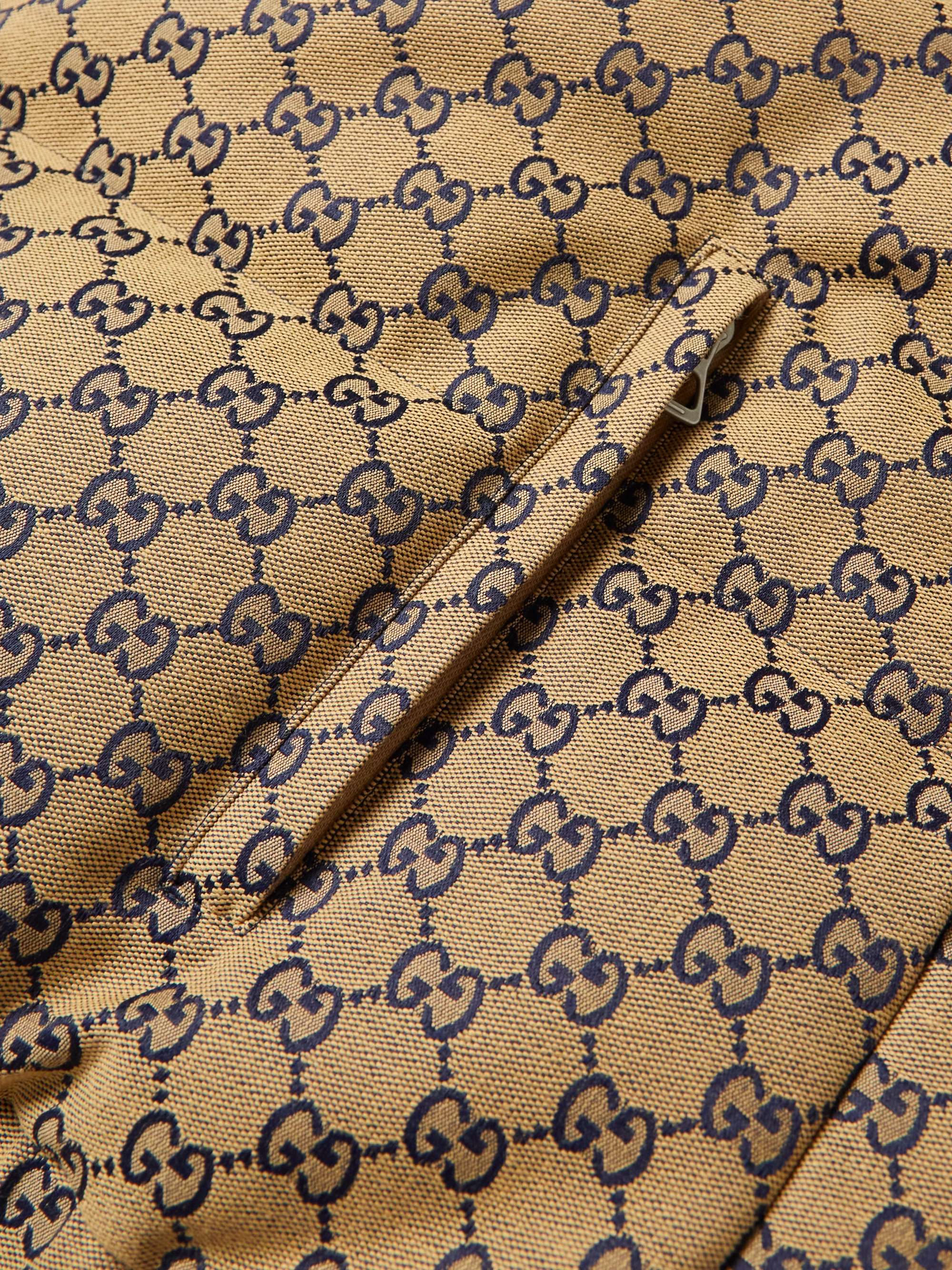 Logo-Jacquard Cotton-Blend Canvas Hooded Down Jacket view