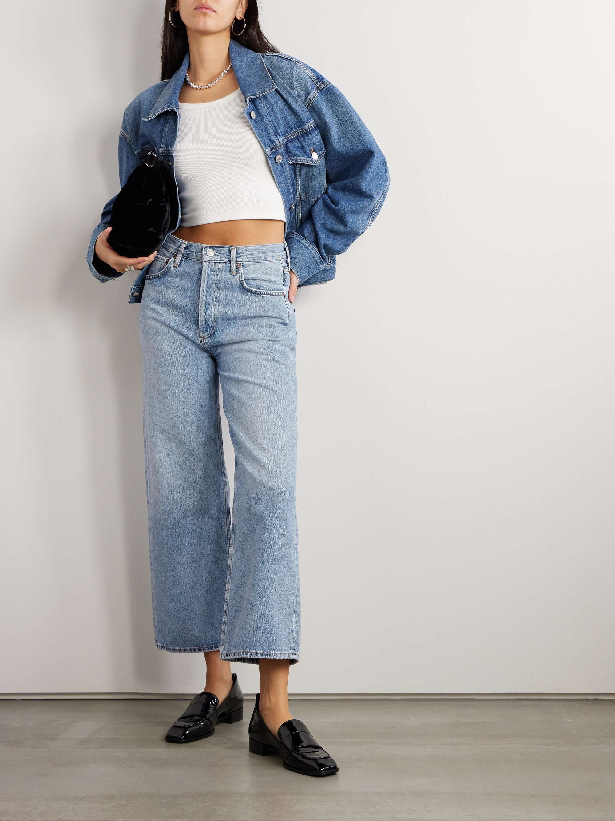 Ren high-rise wide-leg jeans view