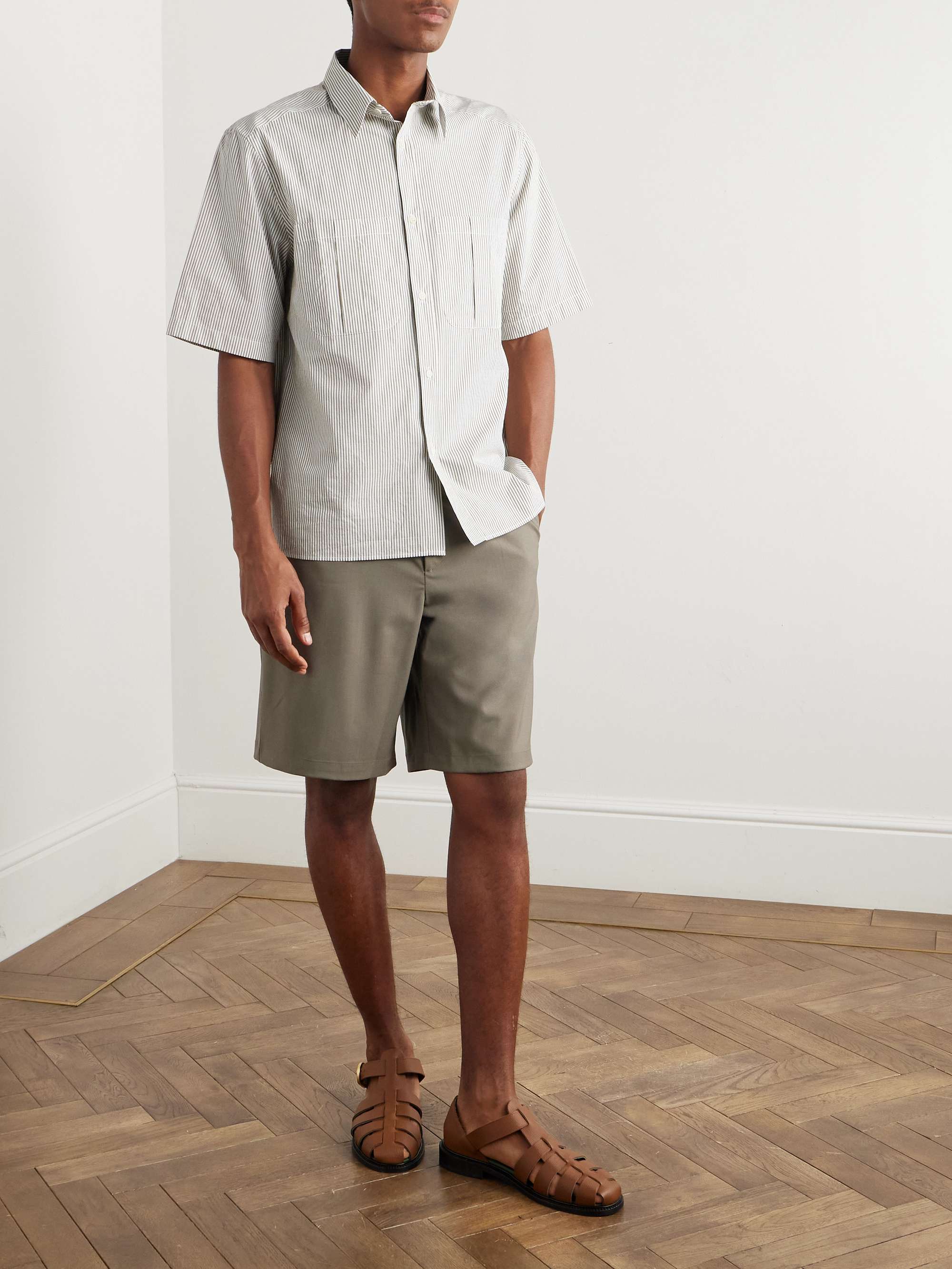 Painter's Oversized Striped Cotton-Poplin Shirt view