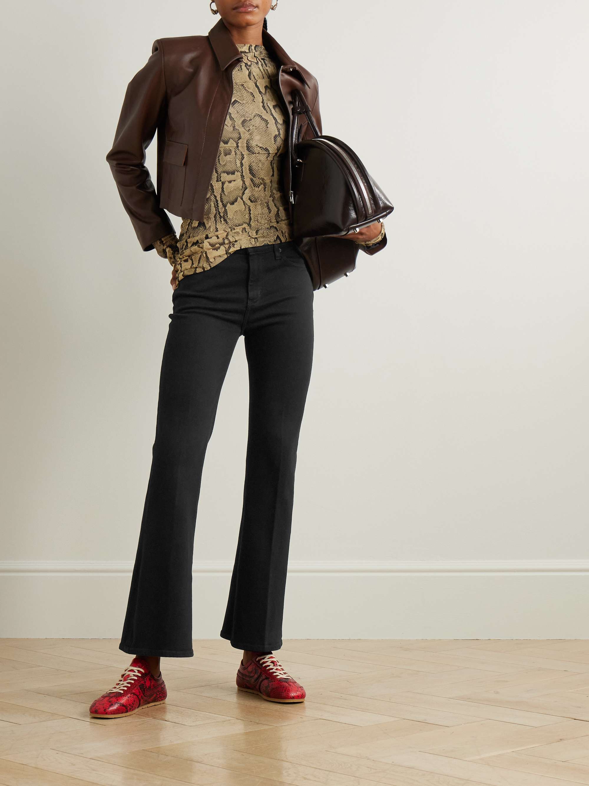 The Icon low-rise bootcut jeans view
