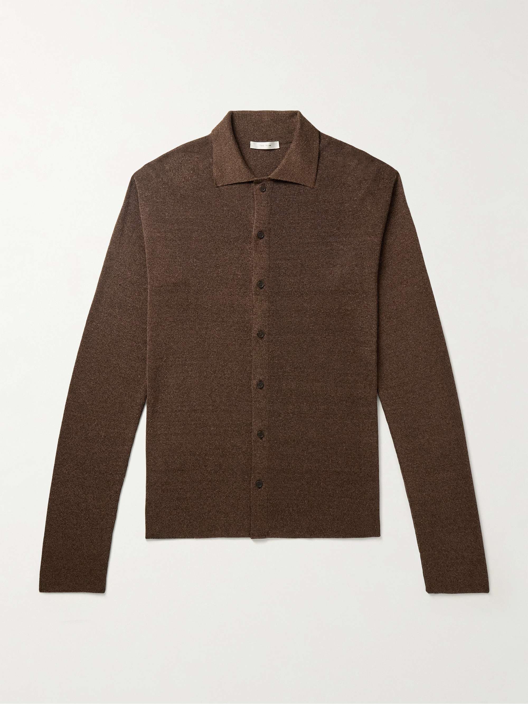 Lorde Ribbed Linen and Silk-Blend Shirt view