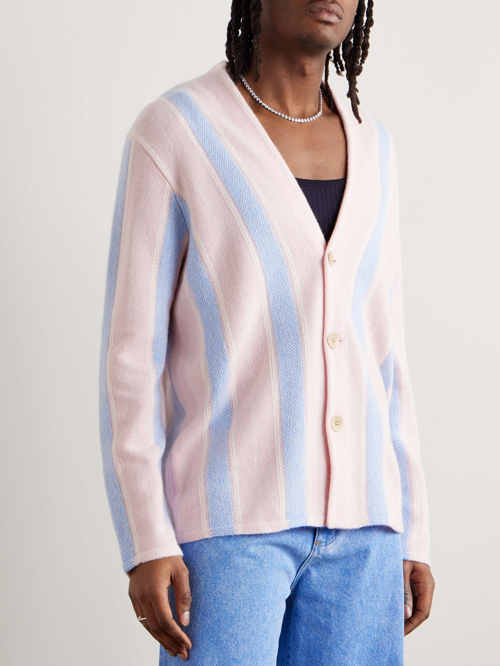 Baja Everywear Striped Cashmere Cardigan view