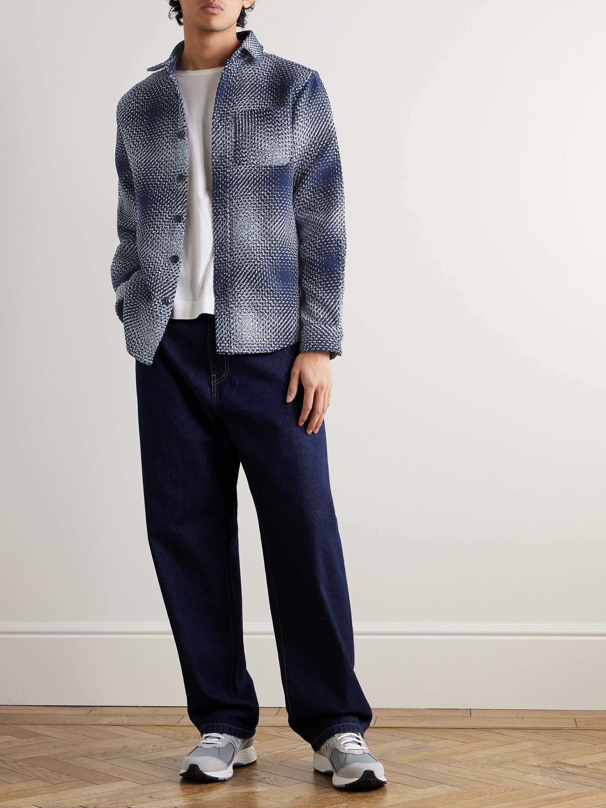 Middle Cotton-Jacquard Overshirt view