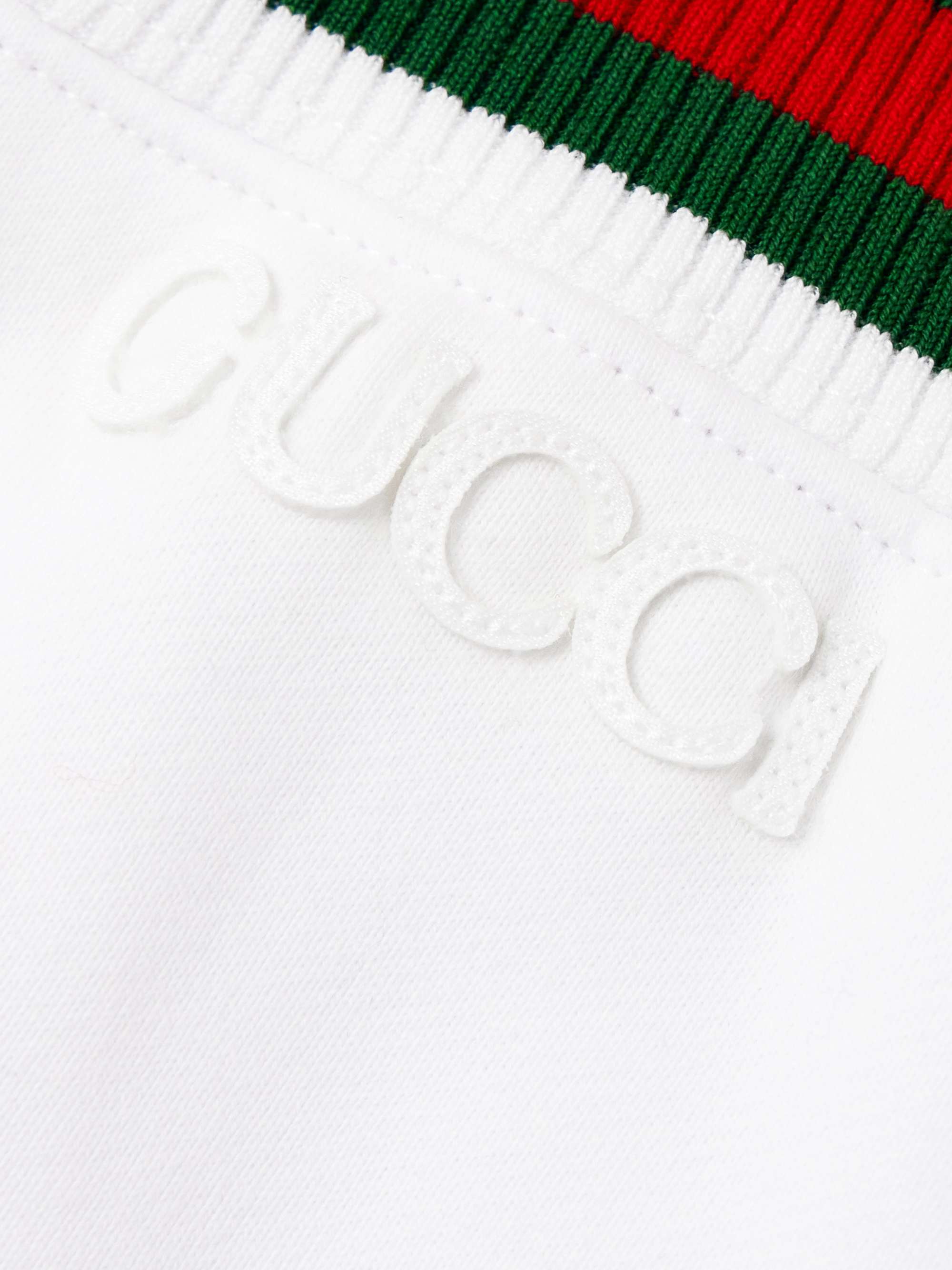 Striped cotton-jersey skirt view