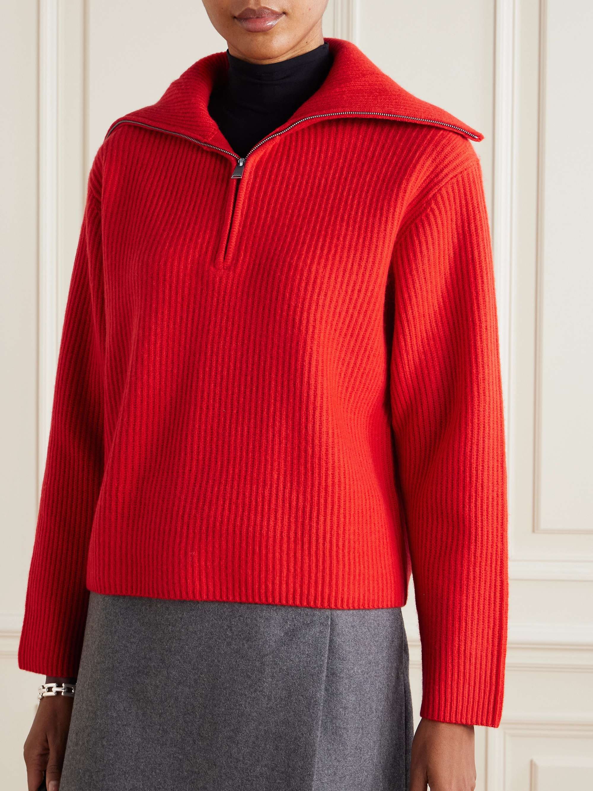 Landry ribbed cashmere sweater view