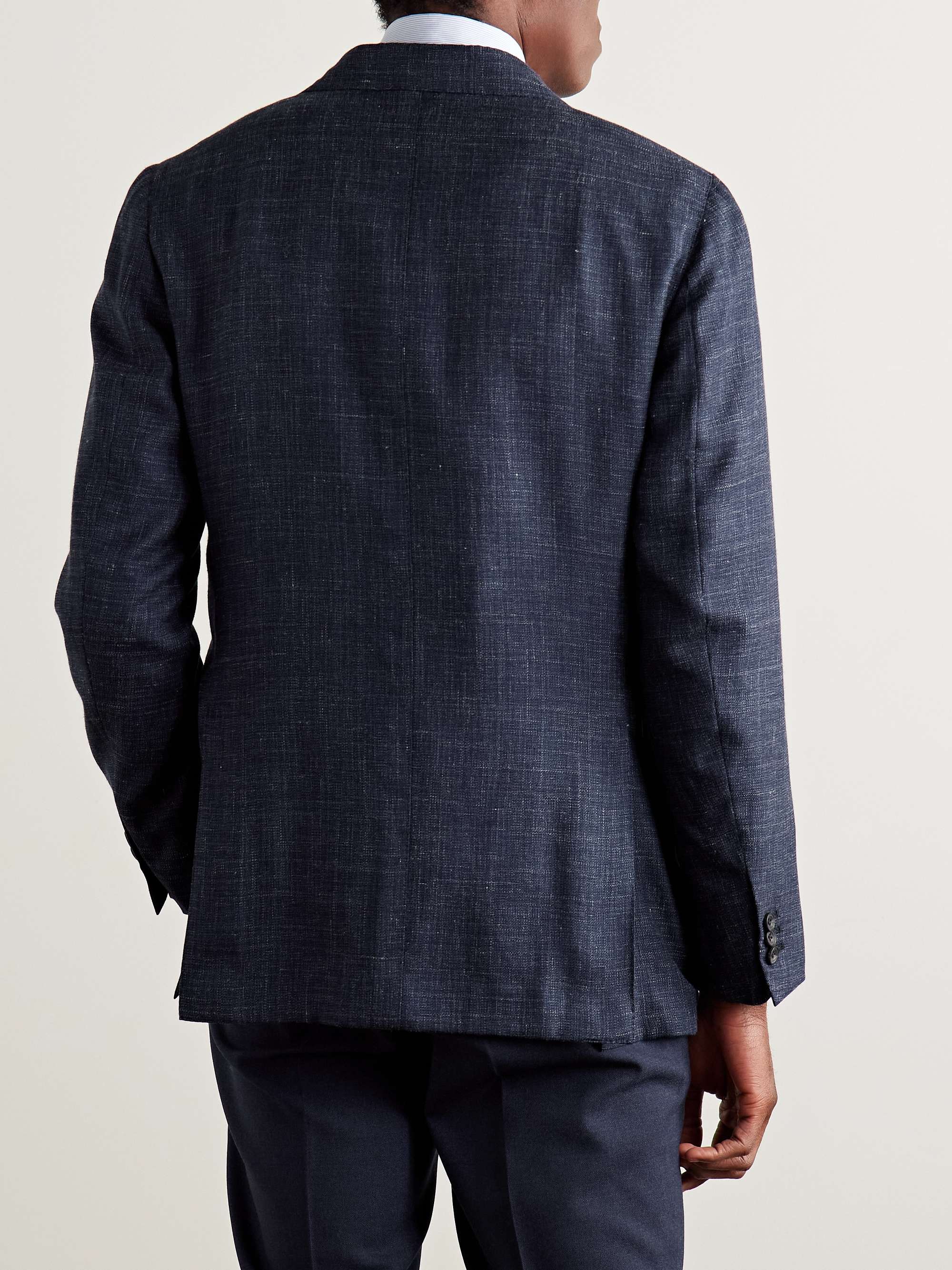 Slim-Fit Linen, Virgin Wool and Silk-Blend Blazer view