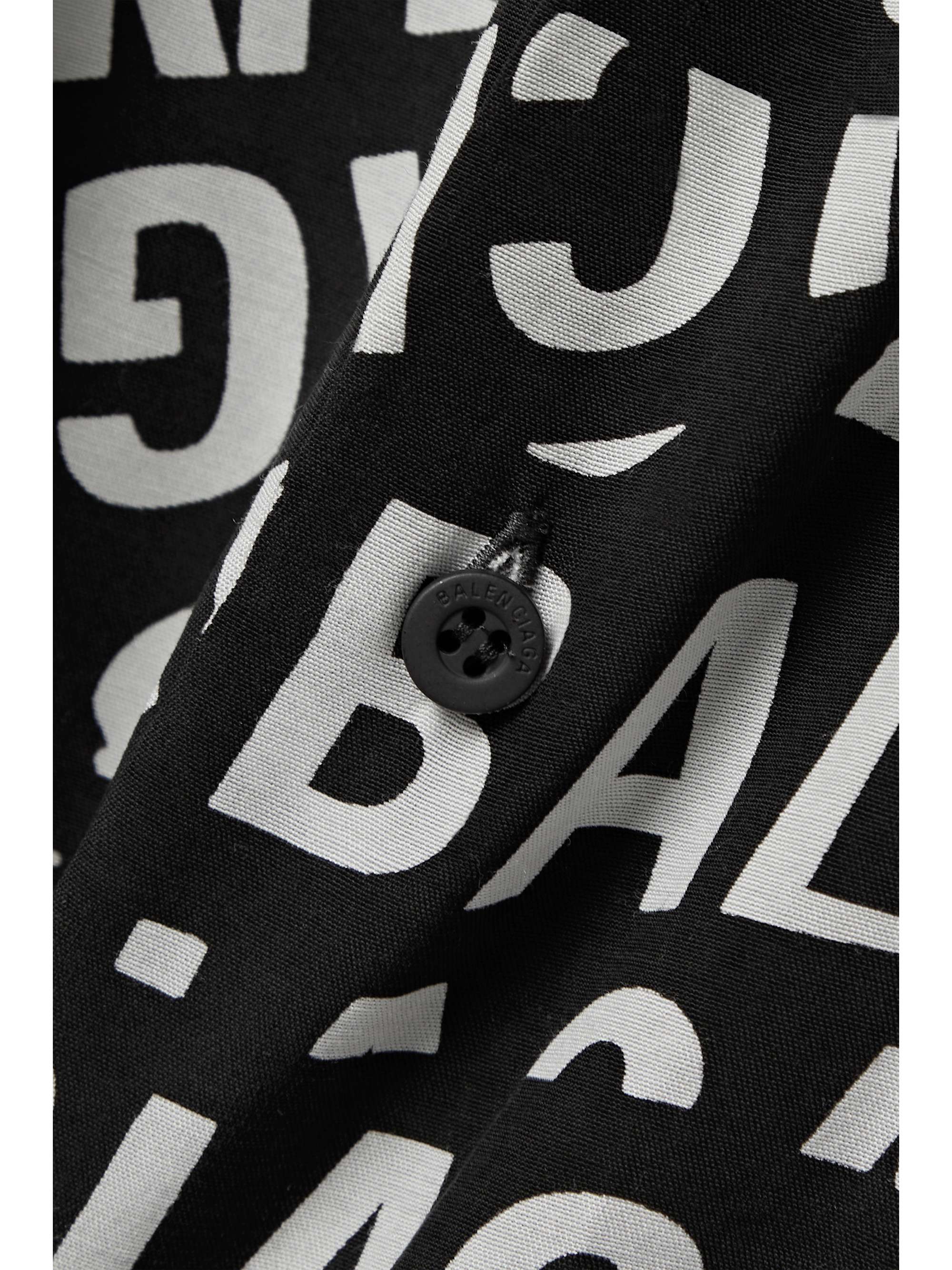 Printed crepe shirt view