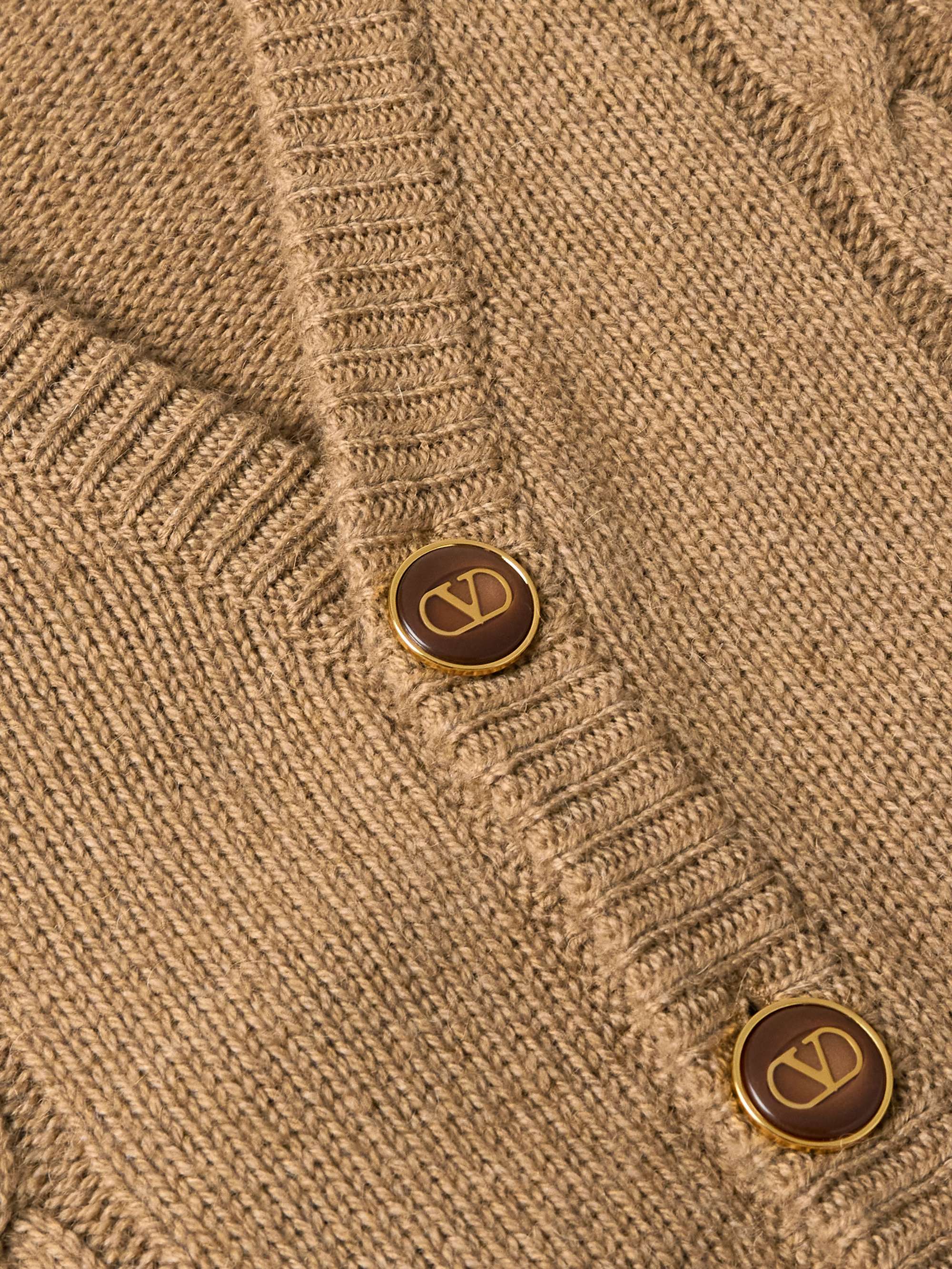 Cable-Knit Wool Cardigan view