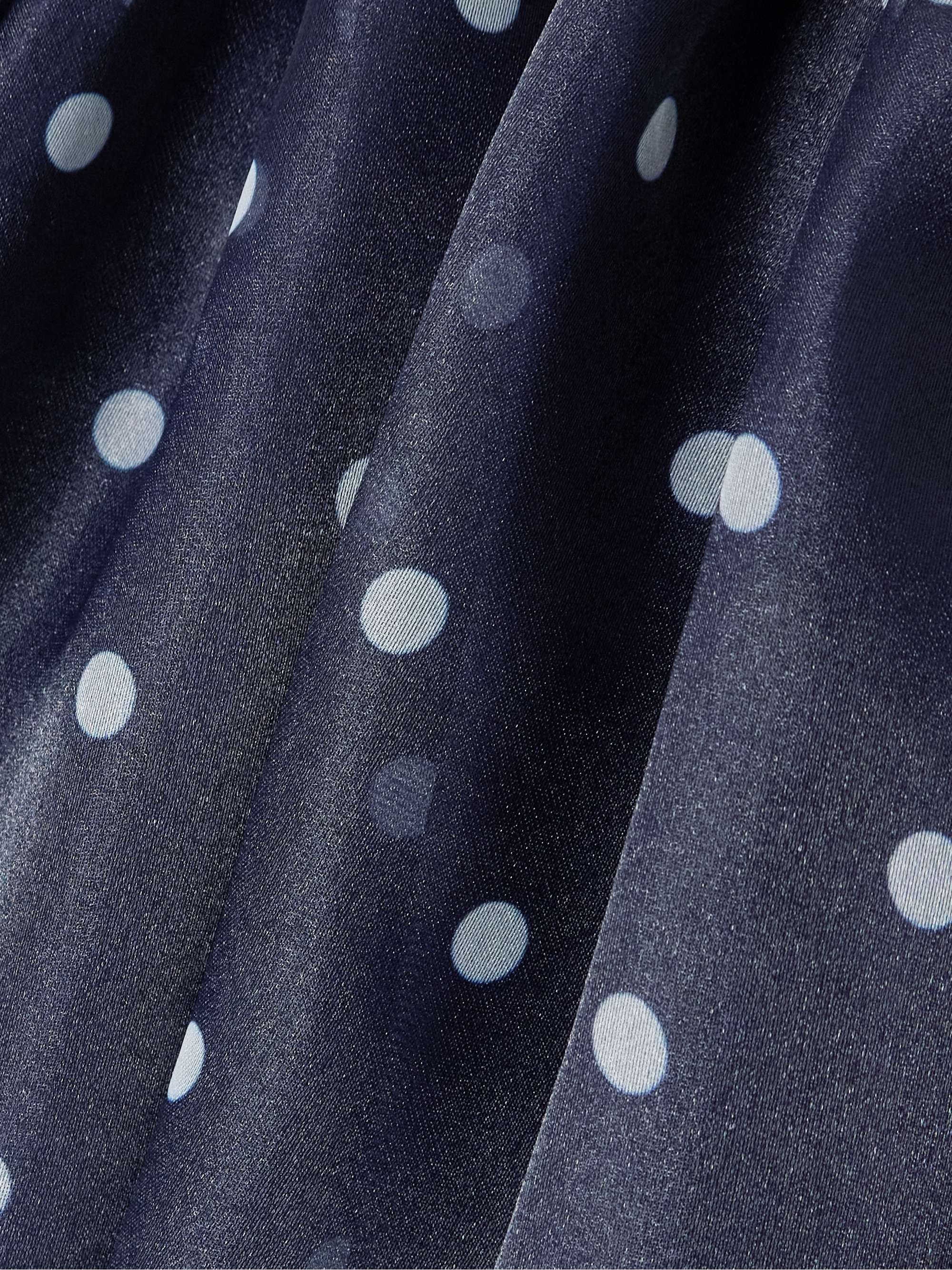 Tiered polka-dot organza skirt view