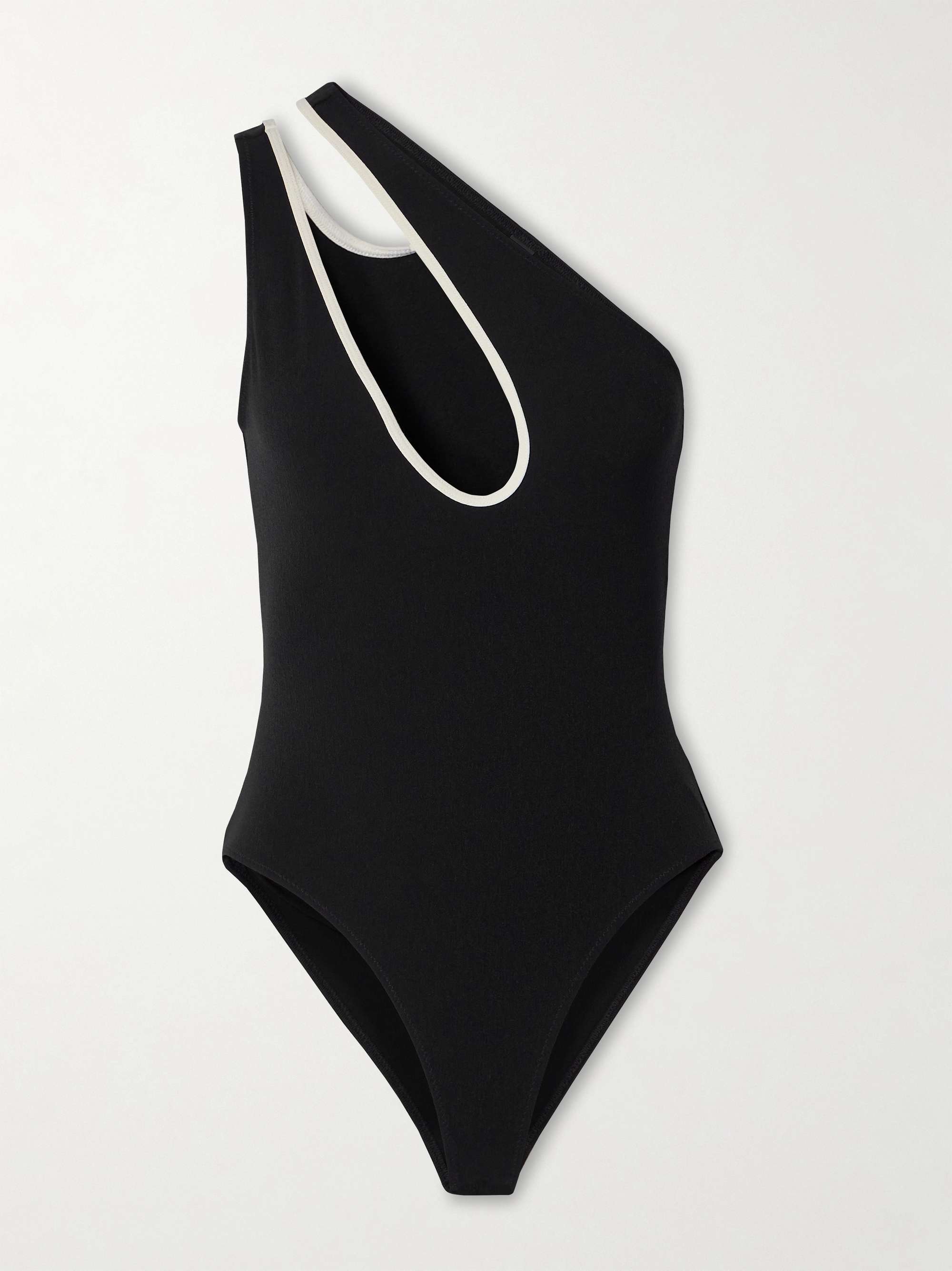 + NET SUSTAIN one-shoulder cutout swimsuit view