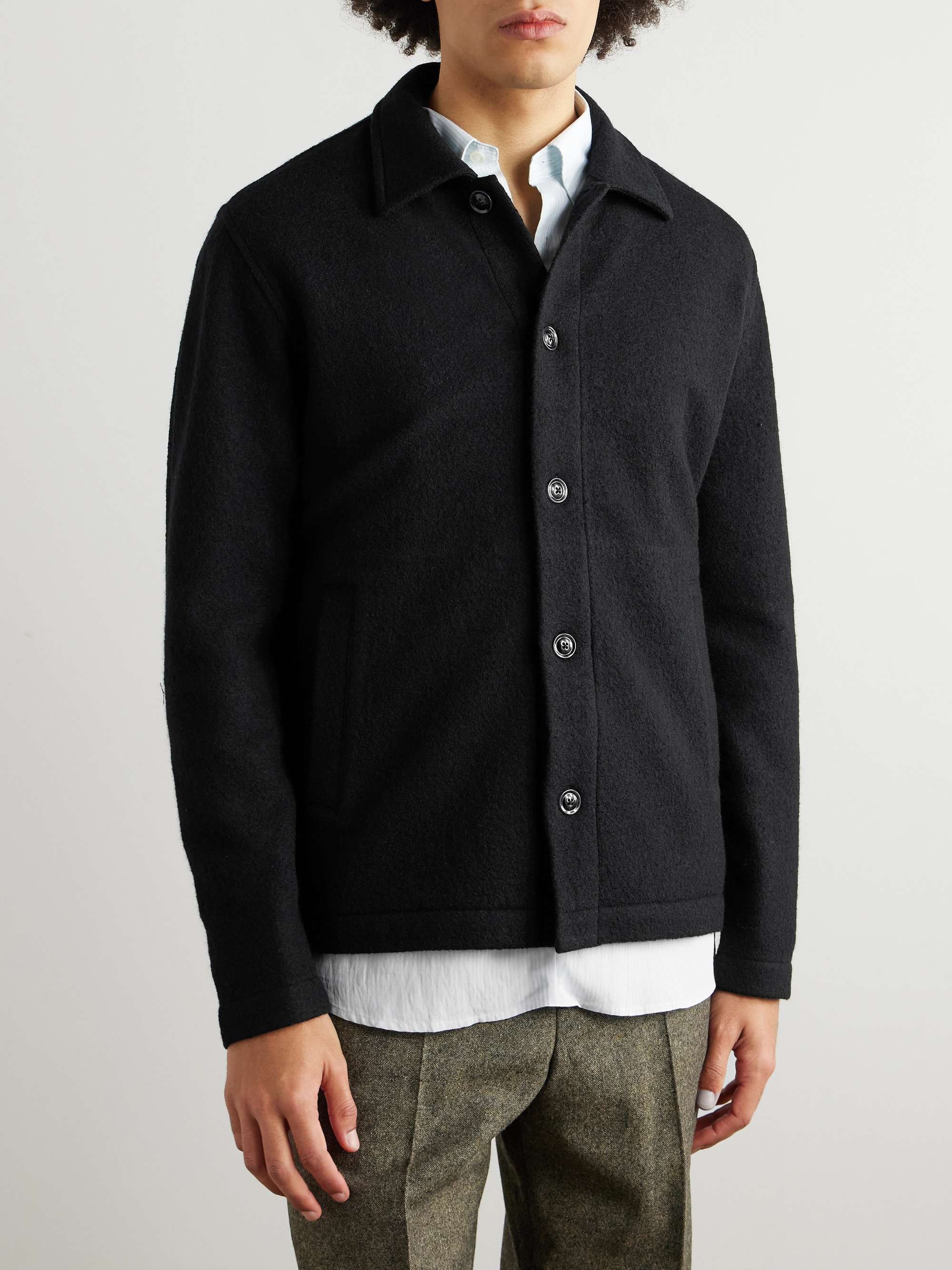 Zander Merino Wool-Flannel Overshirt view
