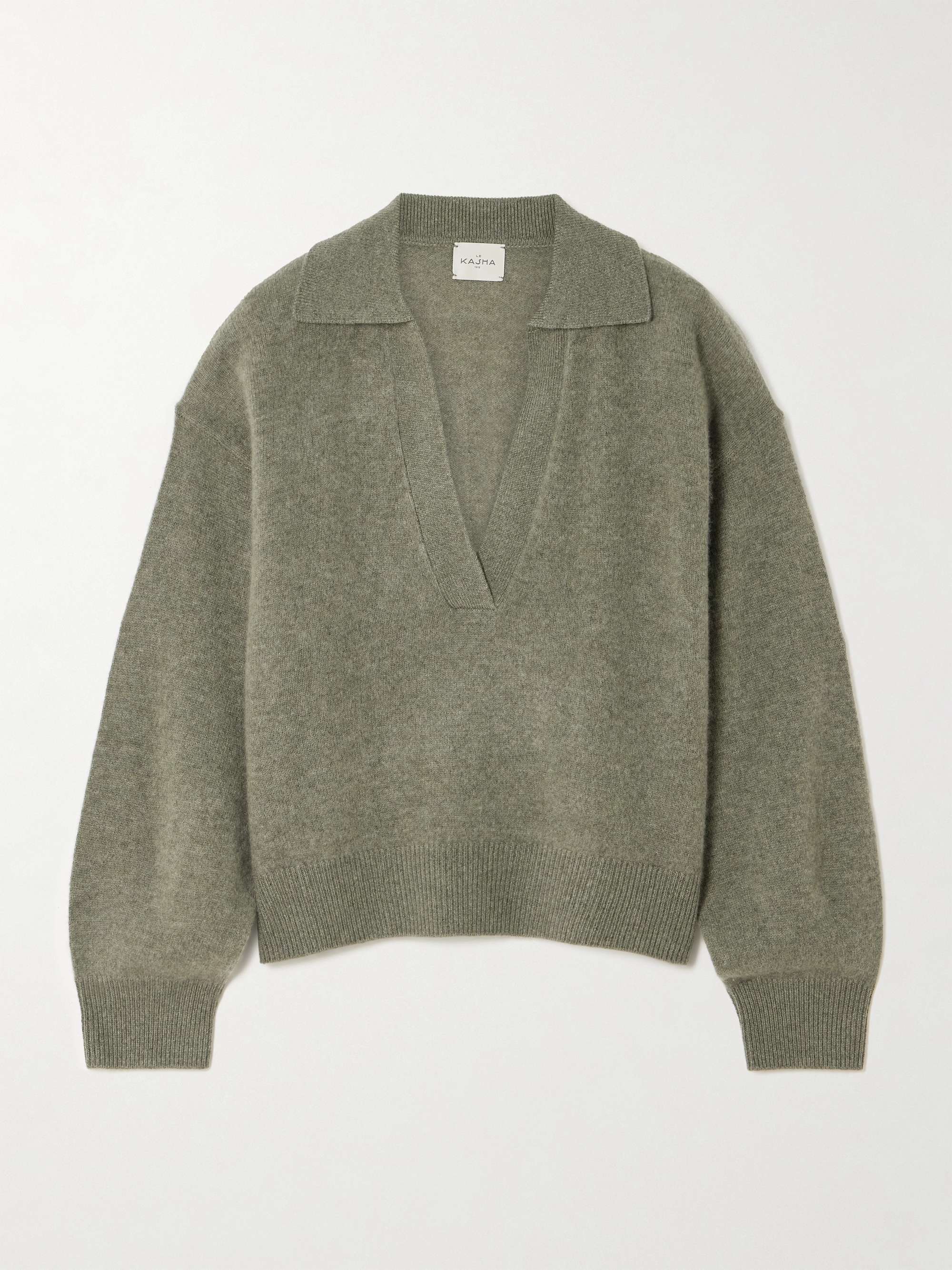 Jacksob brushed organic cashmere sweater view