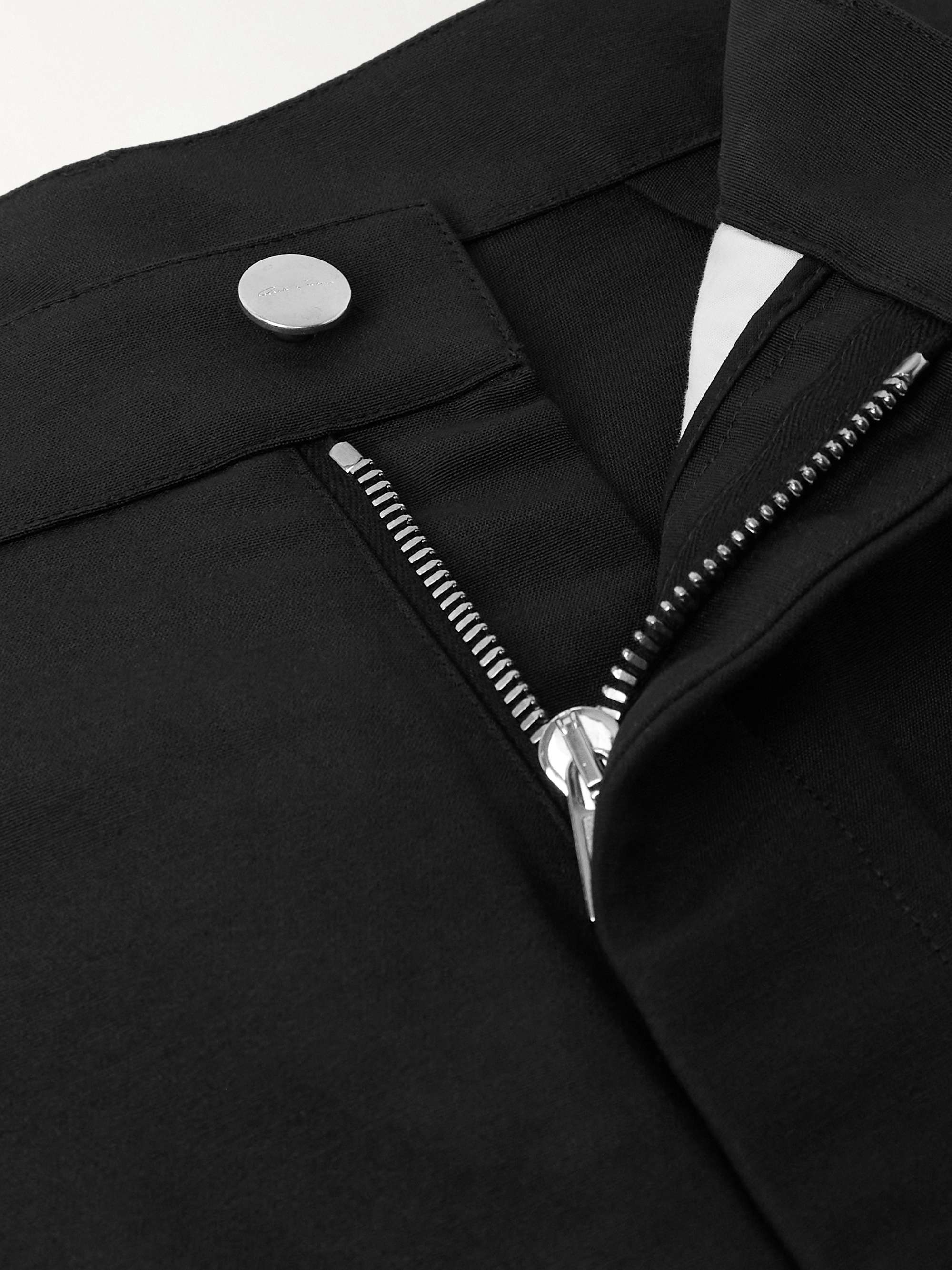Stefan Wide-Leg Brushed Canvas Cargo Trousers view