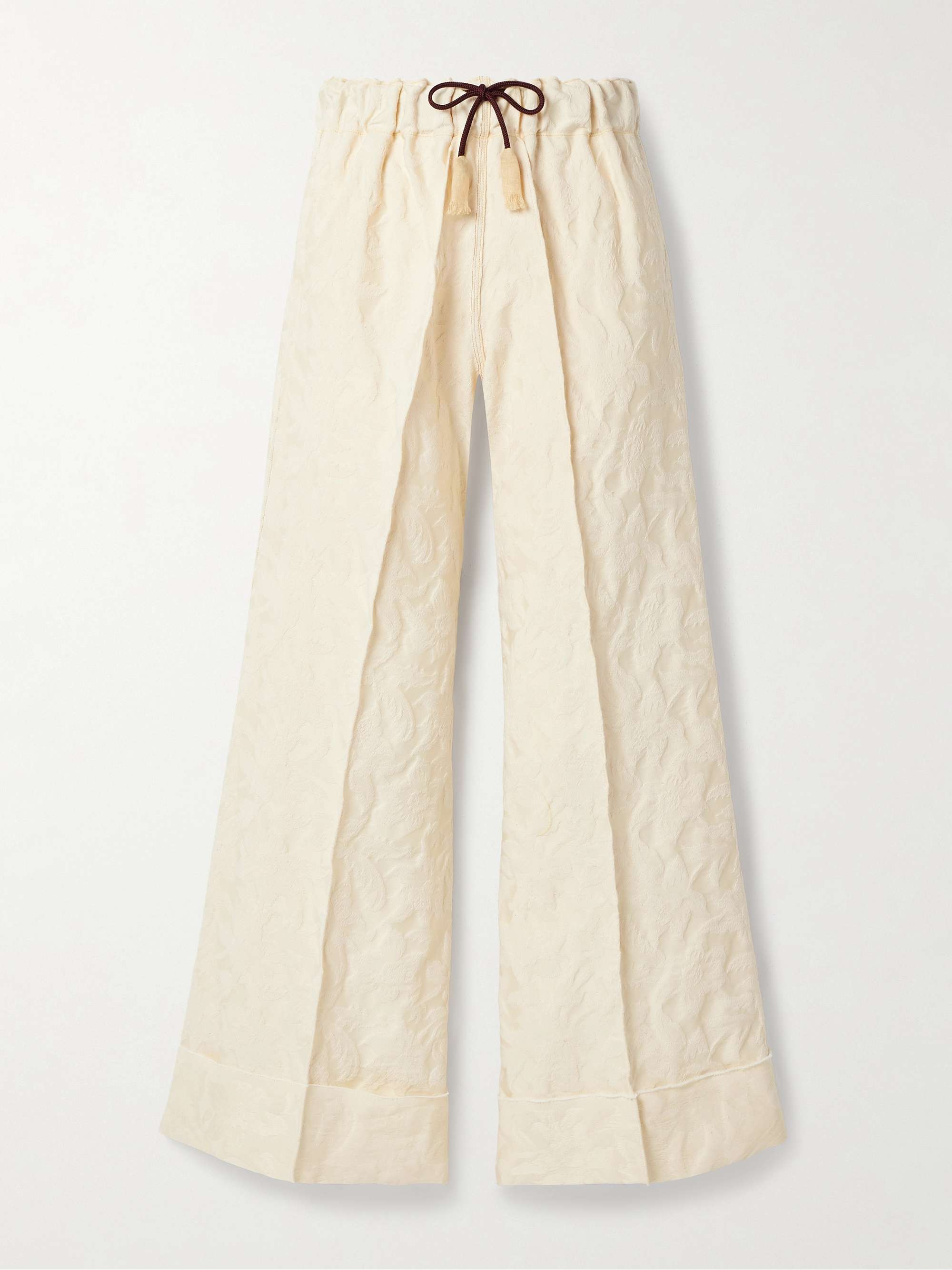 Pierrot cotton-blend jacquard pants view