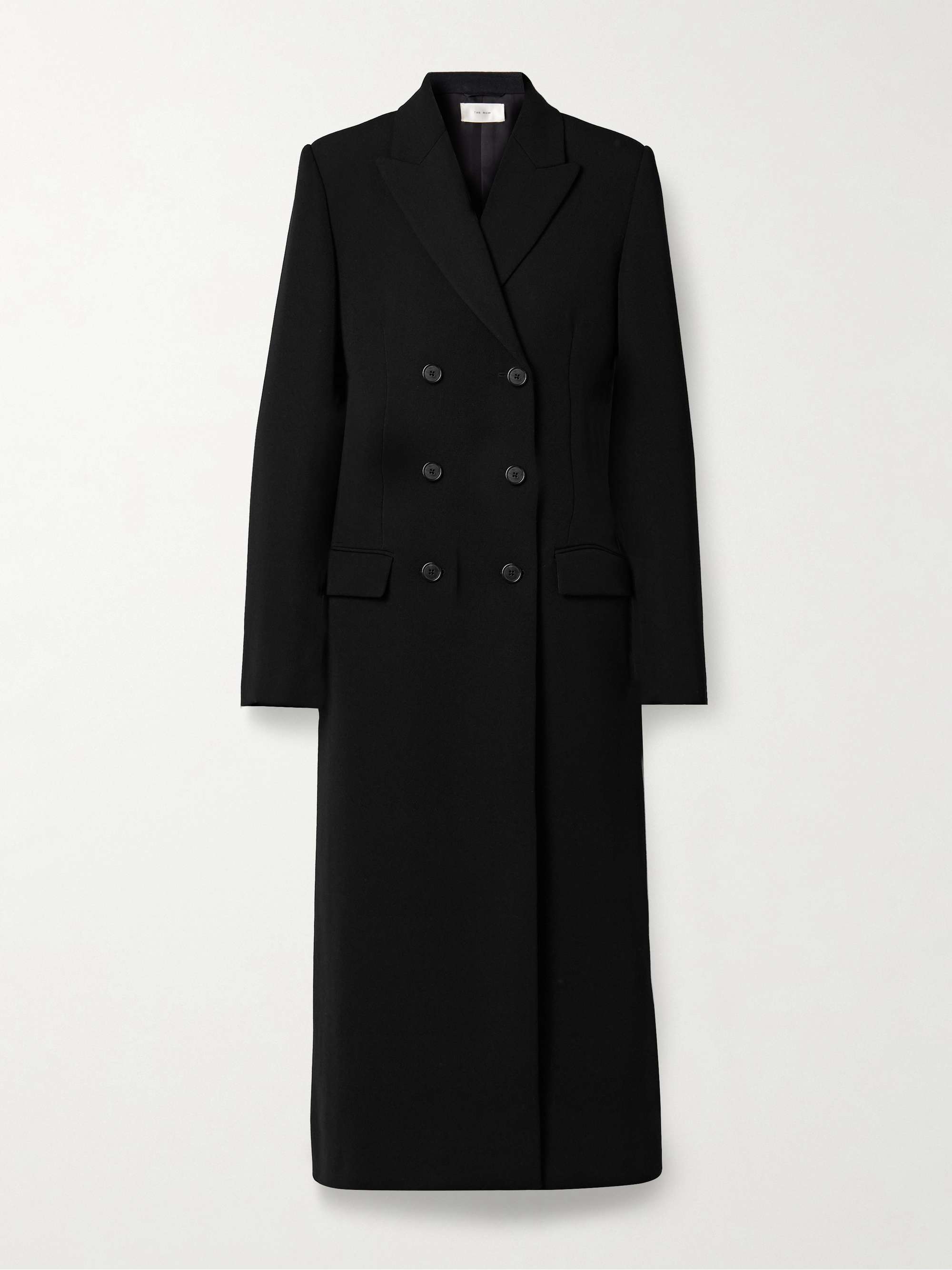 Woody double-breasted wool-twill coat view