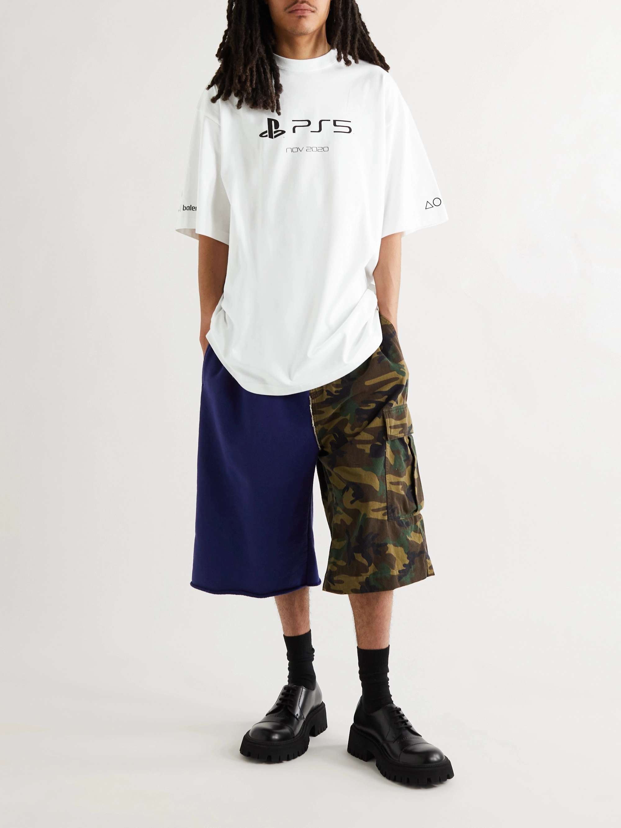 + PlayStation Printed Cotton-Jersey T-Shirt view