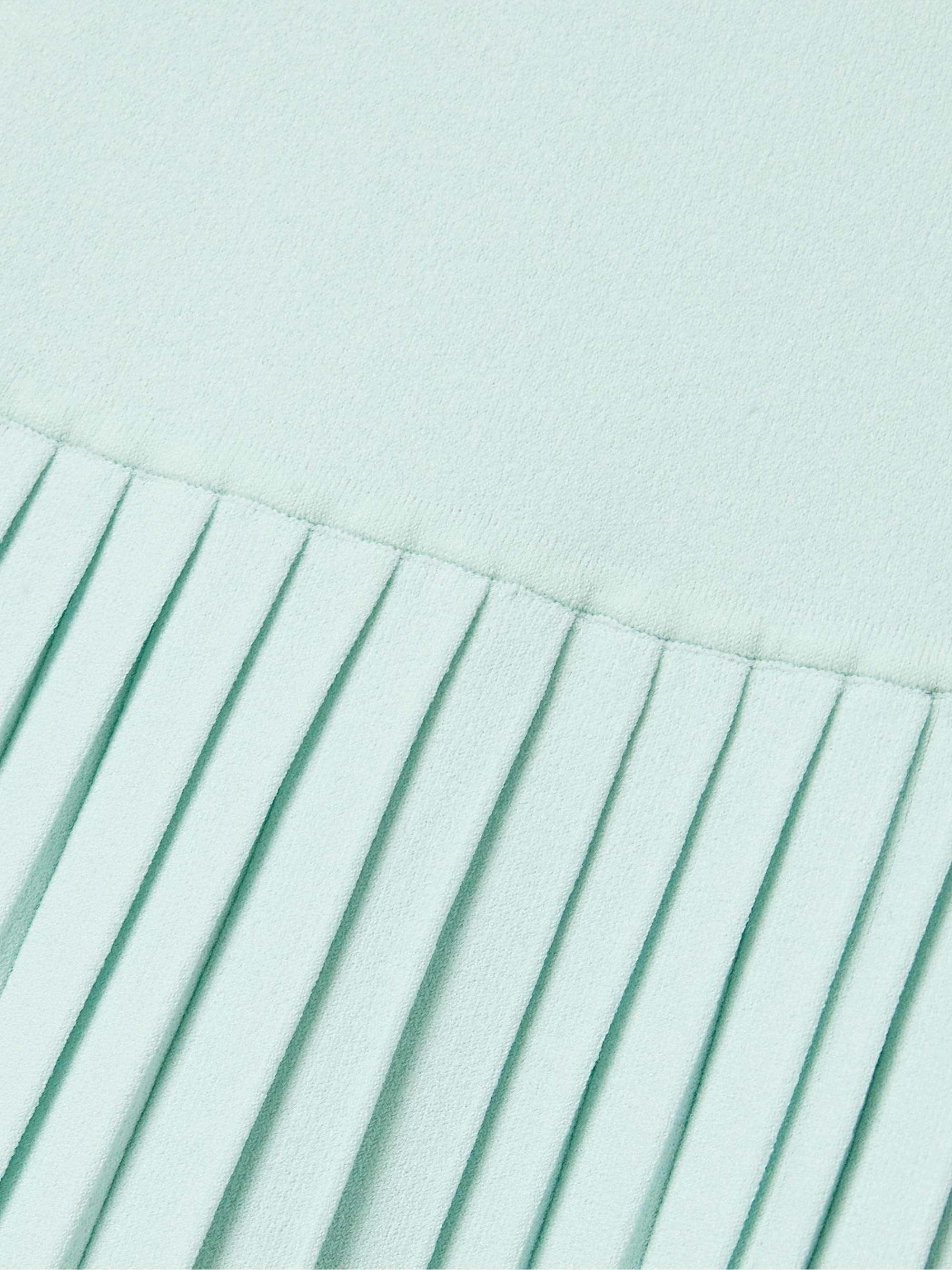 Pleated stretch-knit midi dress view