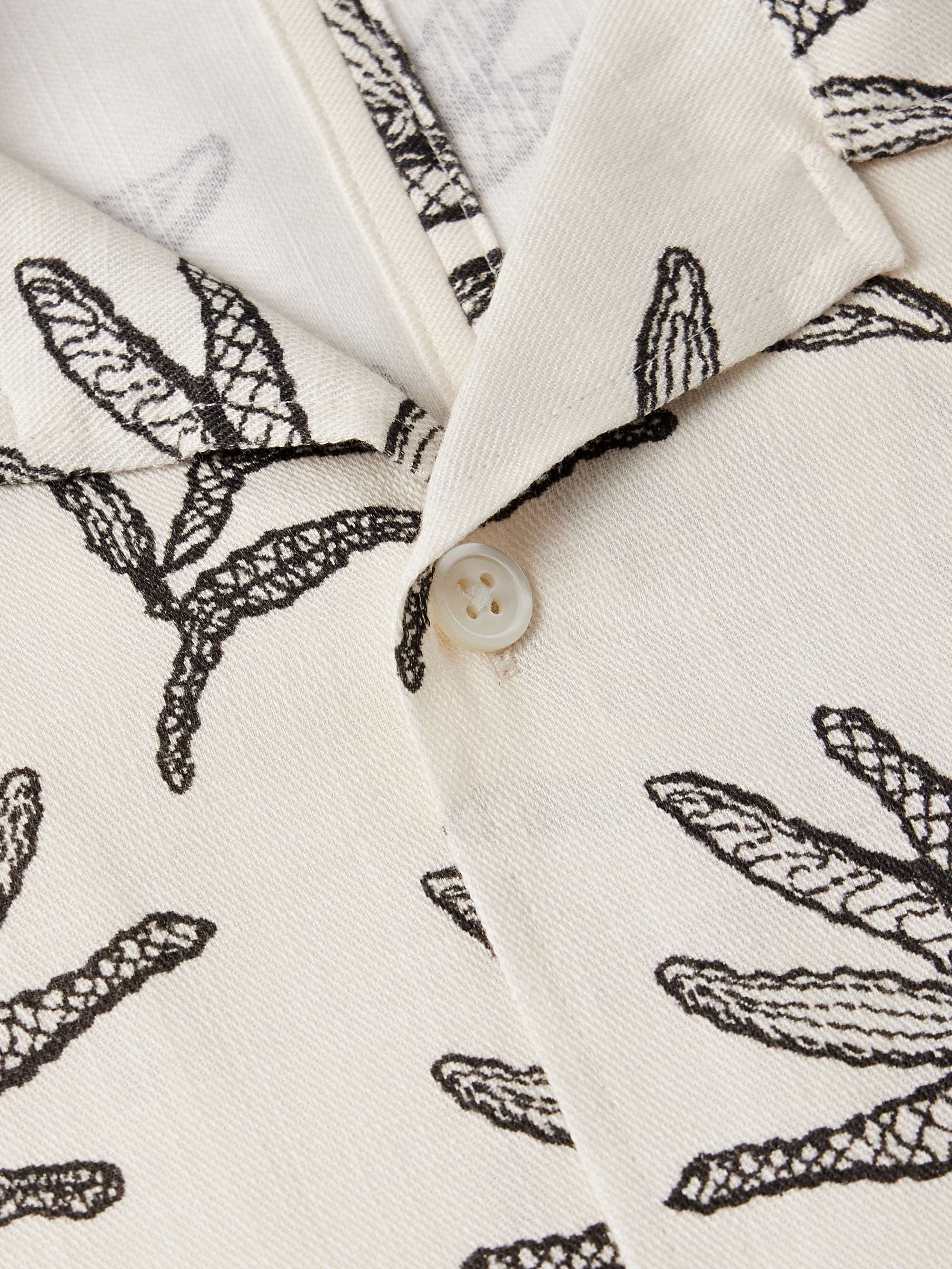 Ole 5210 Camp-Collar Embroidered Organic Cotton and TENCEL™ Lyocell-Blend Shirt view