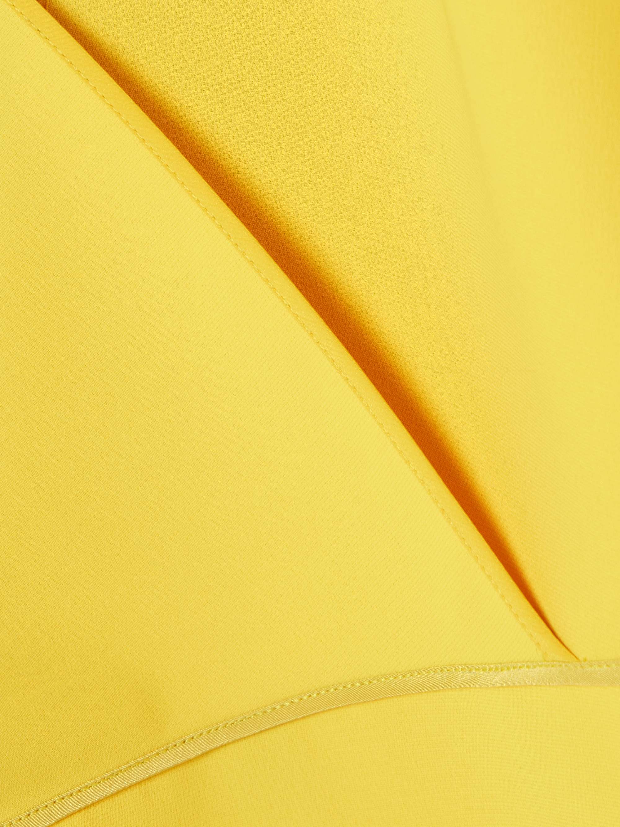 Benefit wrap-effect pleated crepe midi dress view