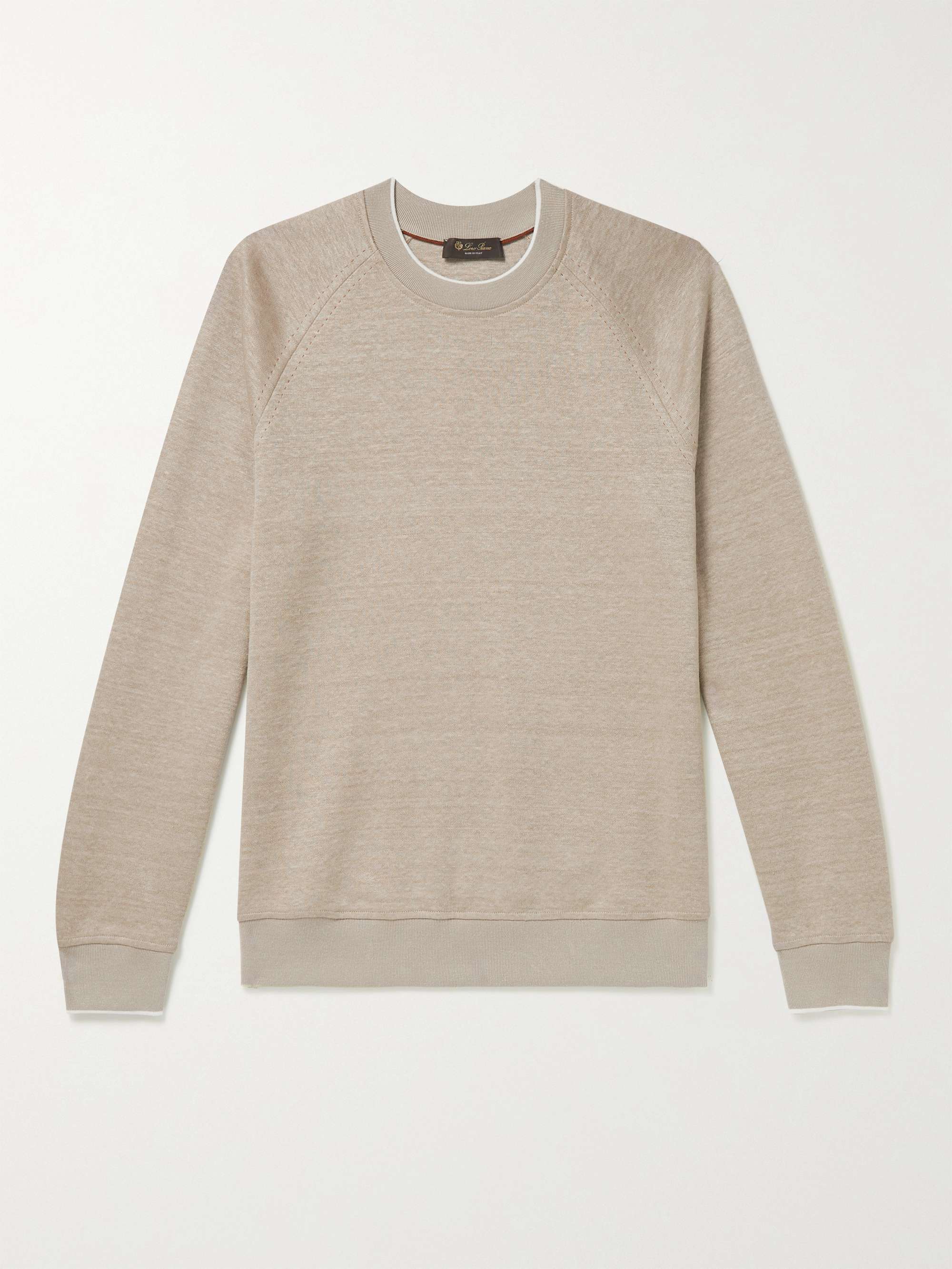 Drysdale Linen-Blend Jersey Sweatshirt view