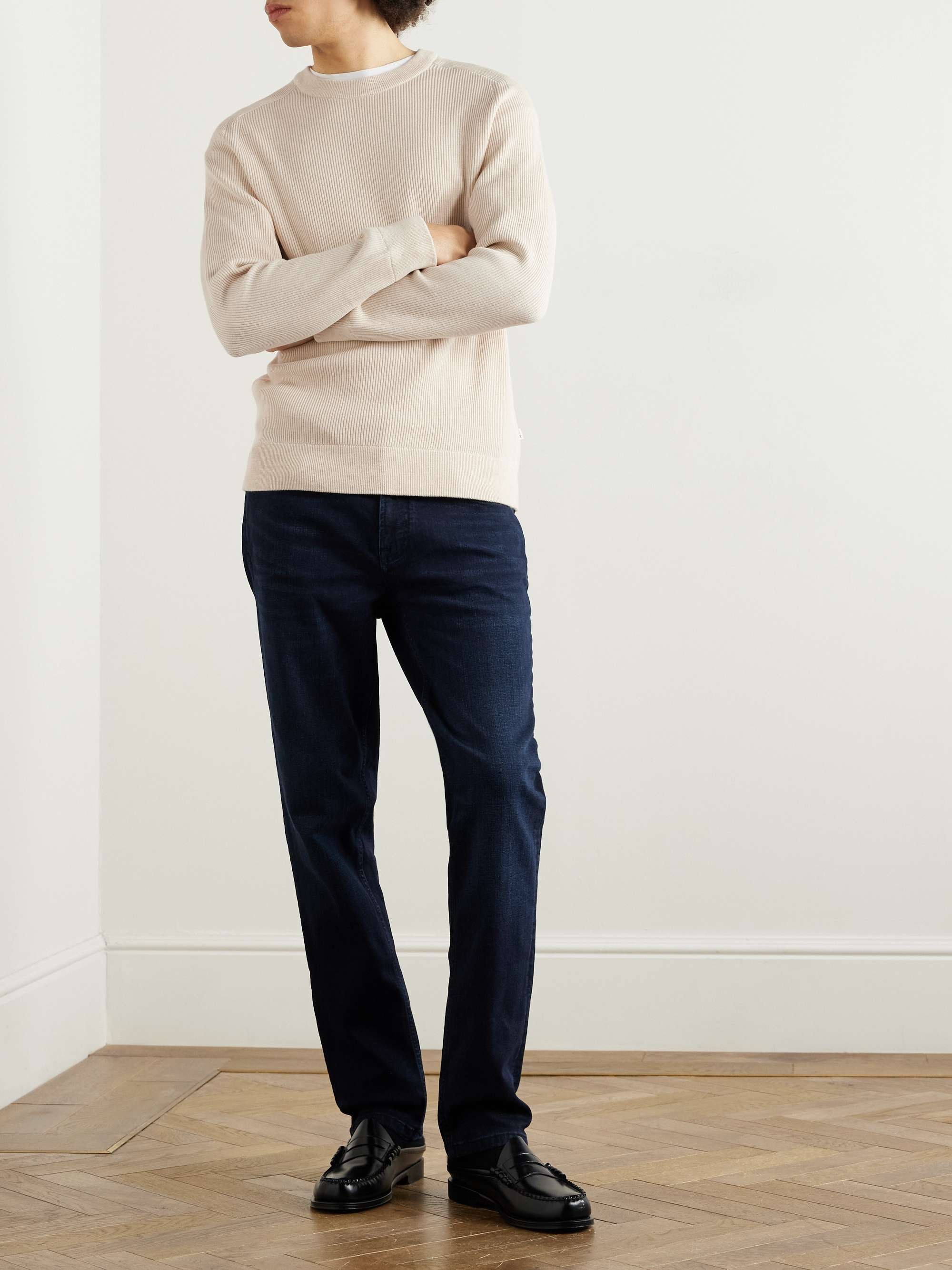Kevin 6600 Ribbed Organic Cotton Sweater view