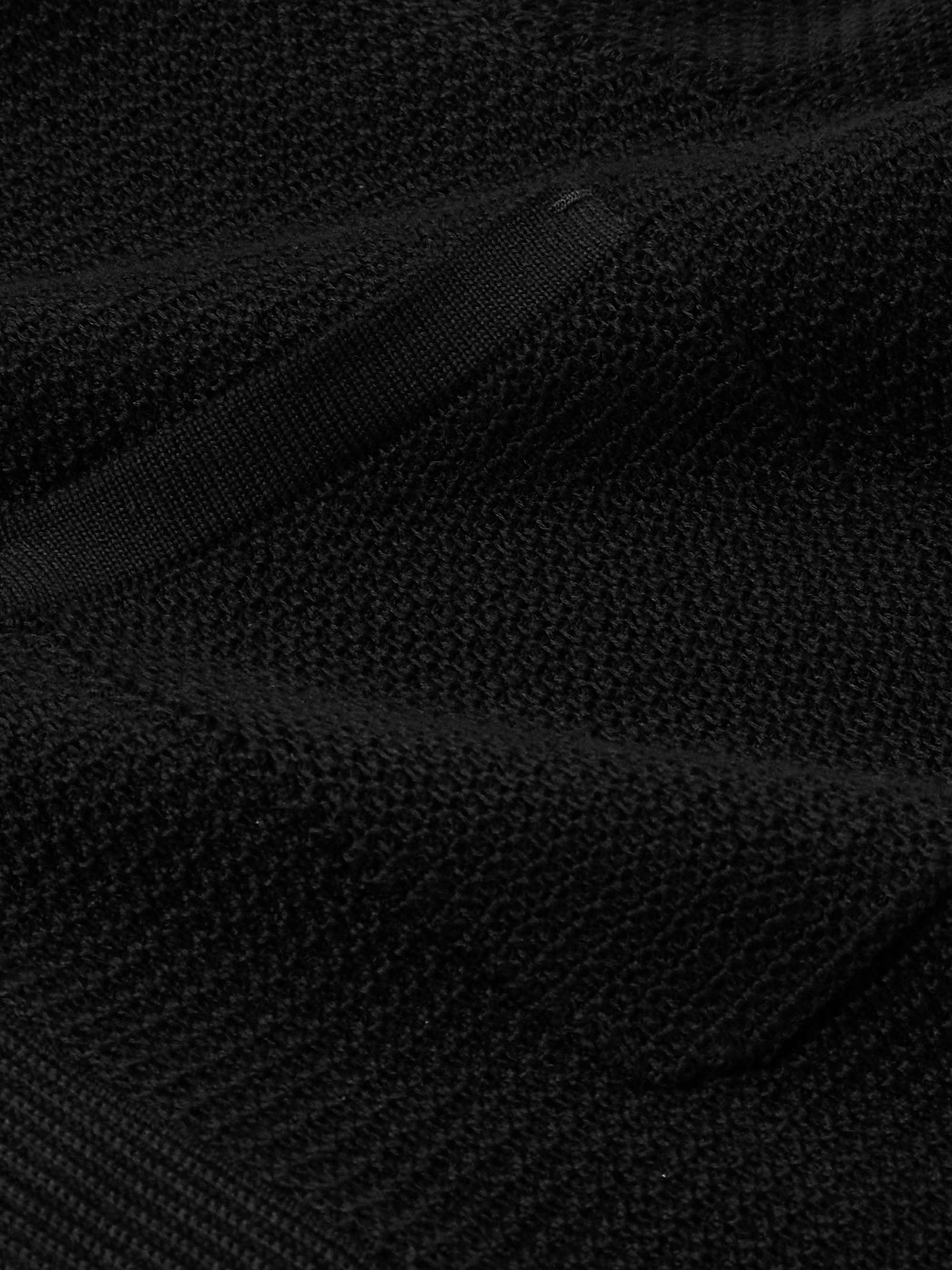 Slim-Fit Cotton and Silk-Blend Polo Shirt view
