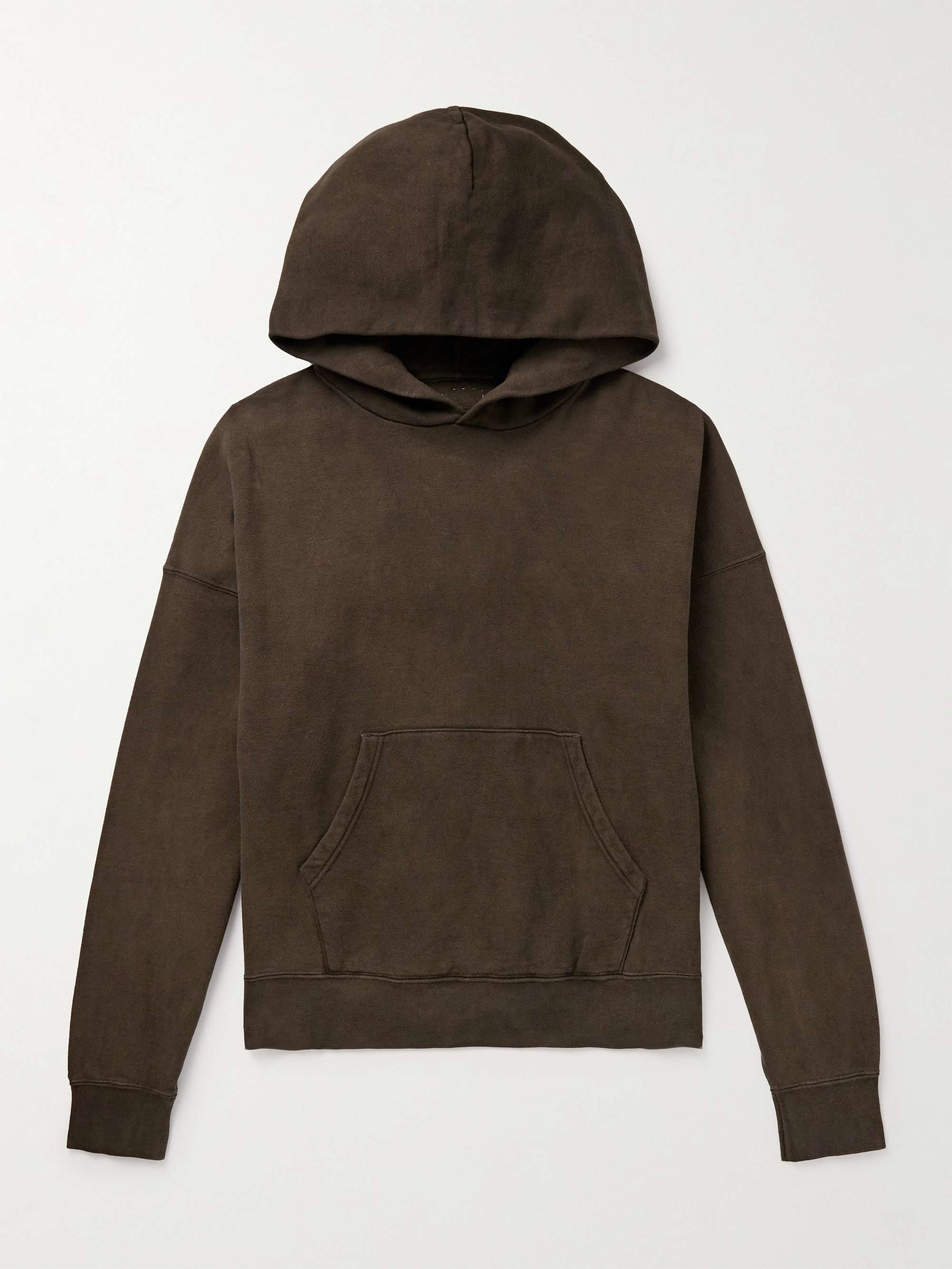Amplus Garment-Dyed Cotton-Jersey Hoodie view