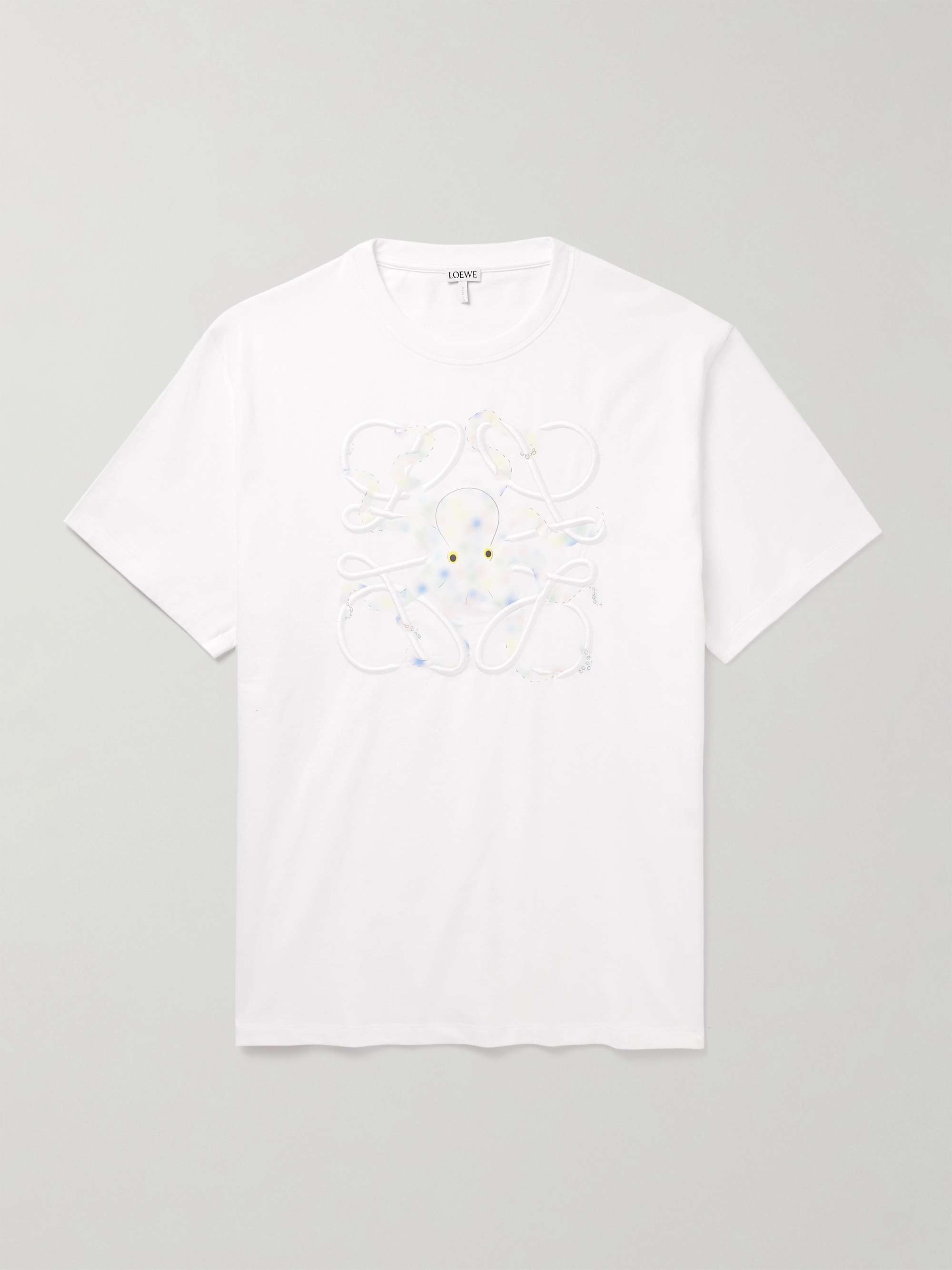 + Suna Fujita Logo-Embroidered Printed Cotton-Jersey T-Shirt view