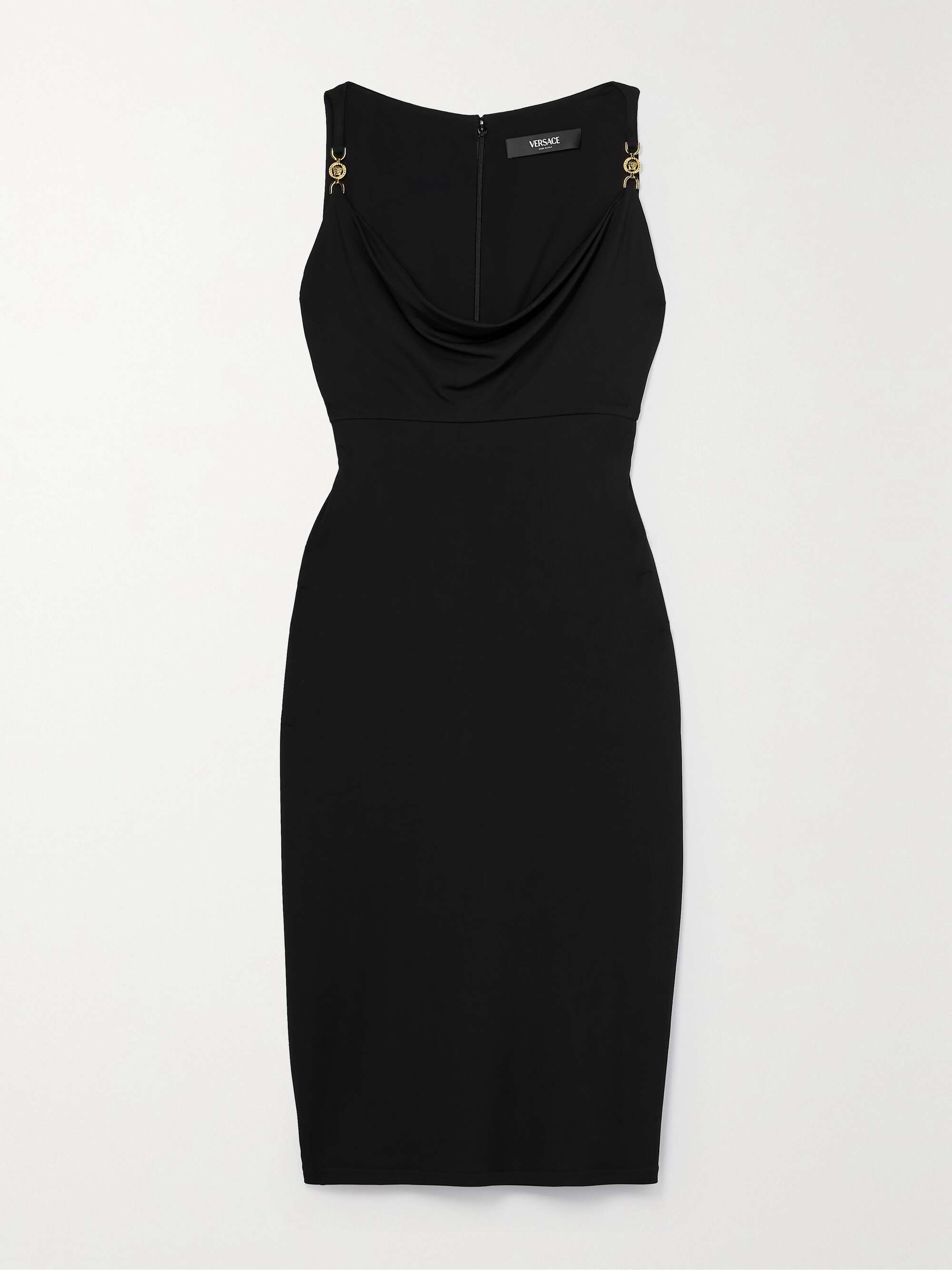 Icons embellished draped jersey dress view