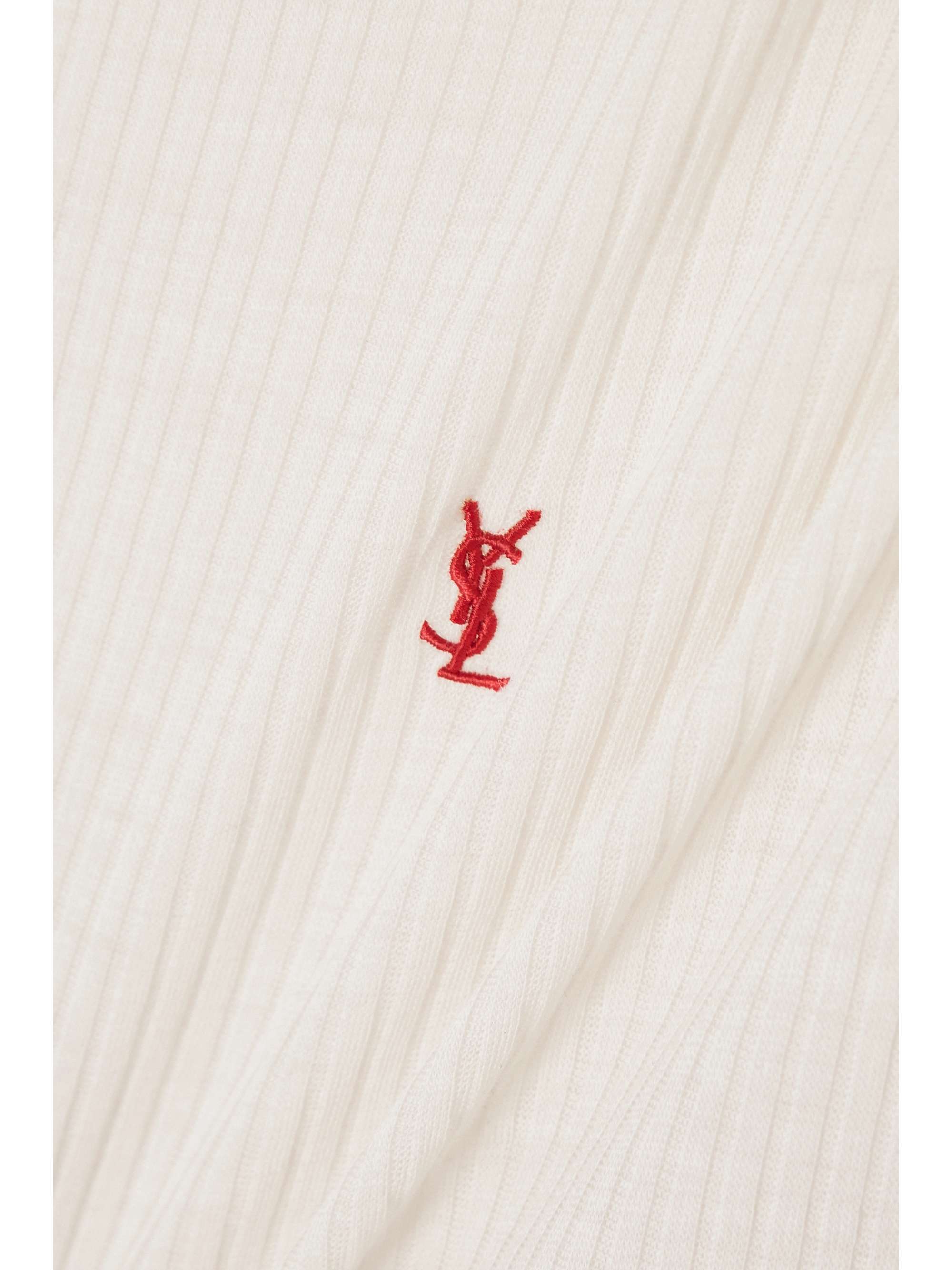 Cassandre embroidered ribbed wool tank view