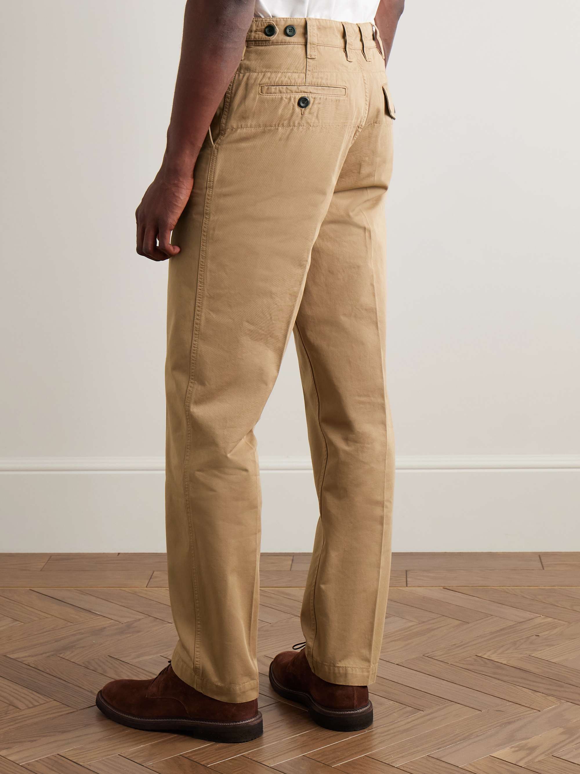 Straight-Leg Cotton-Twill Chinos view