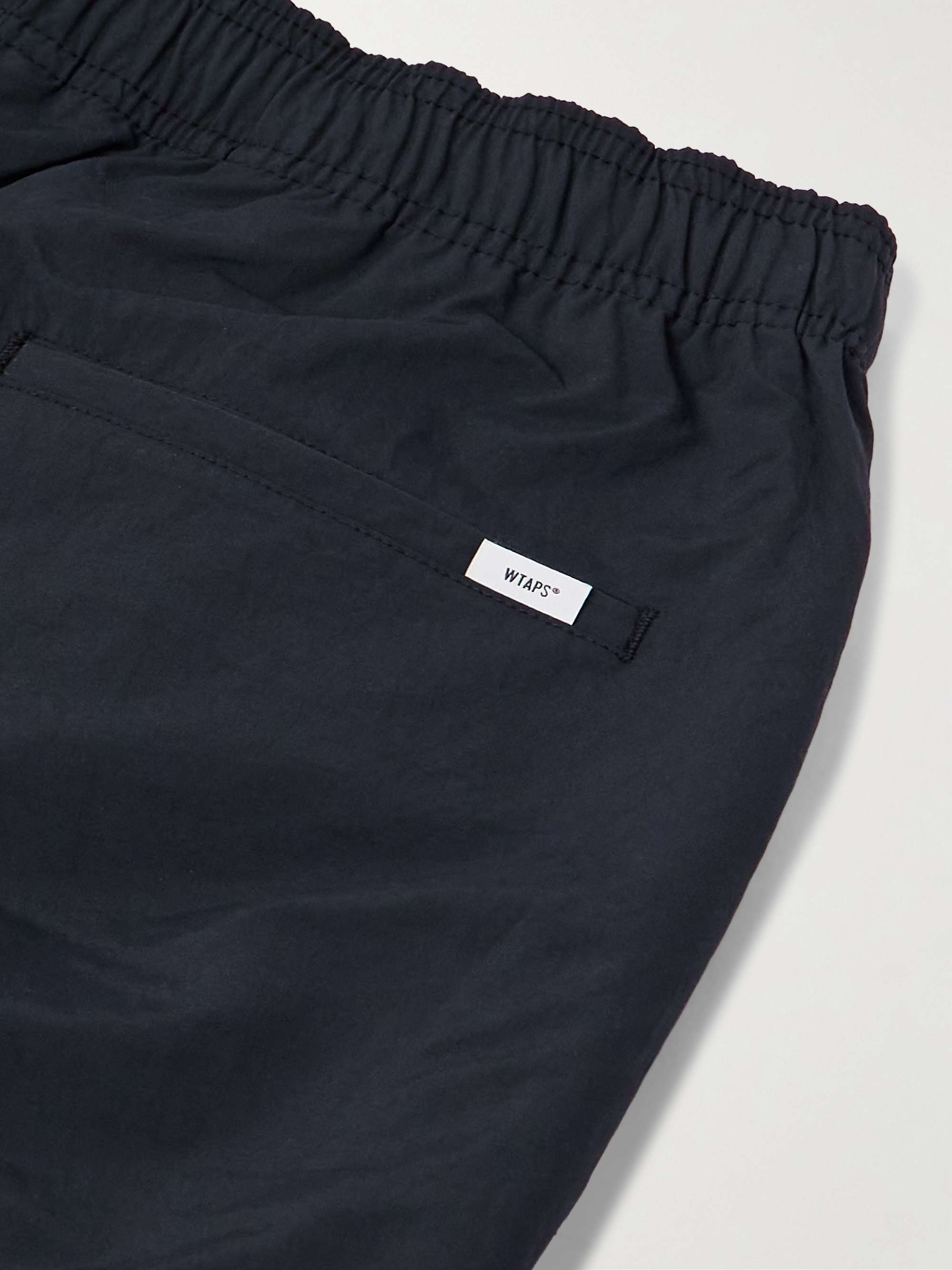 Straight-Leg Logo-Embroidered Nylon Trousers view