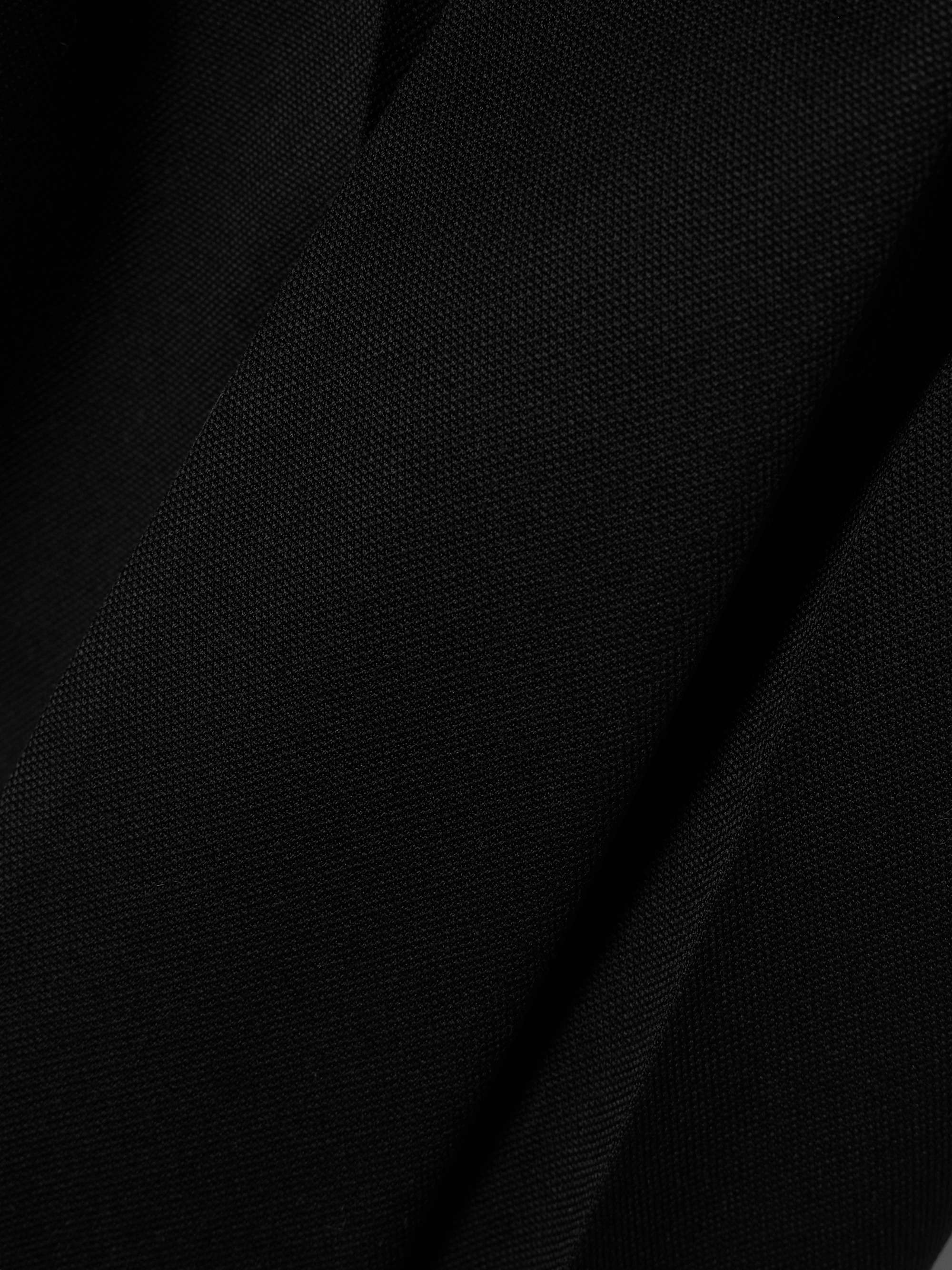 Gigi satin-trimmed crepe straight-leg pants view