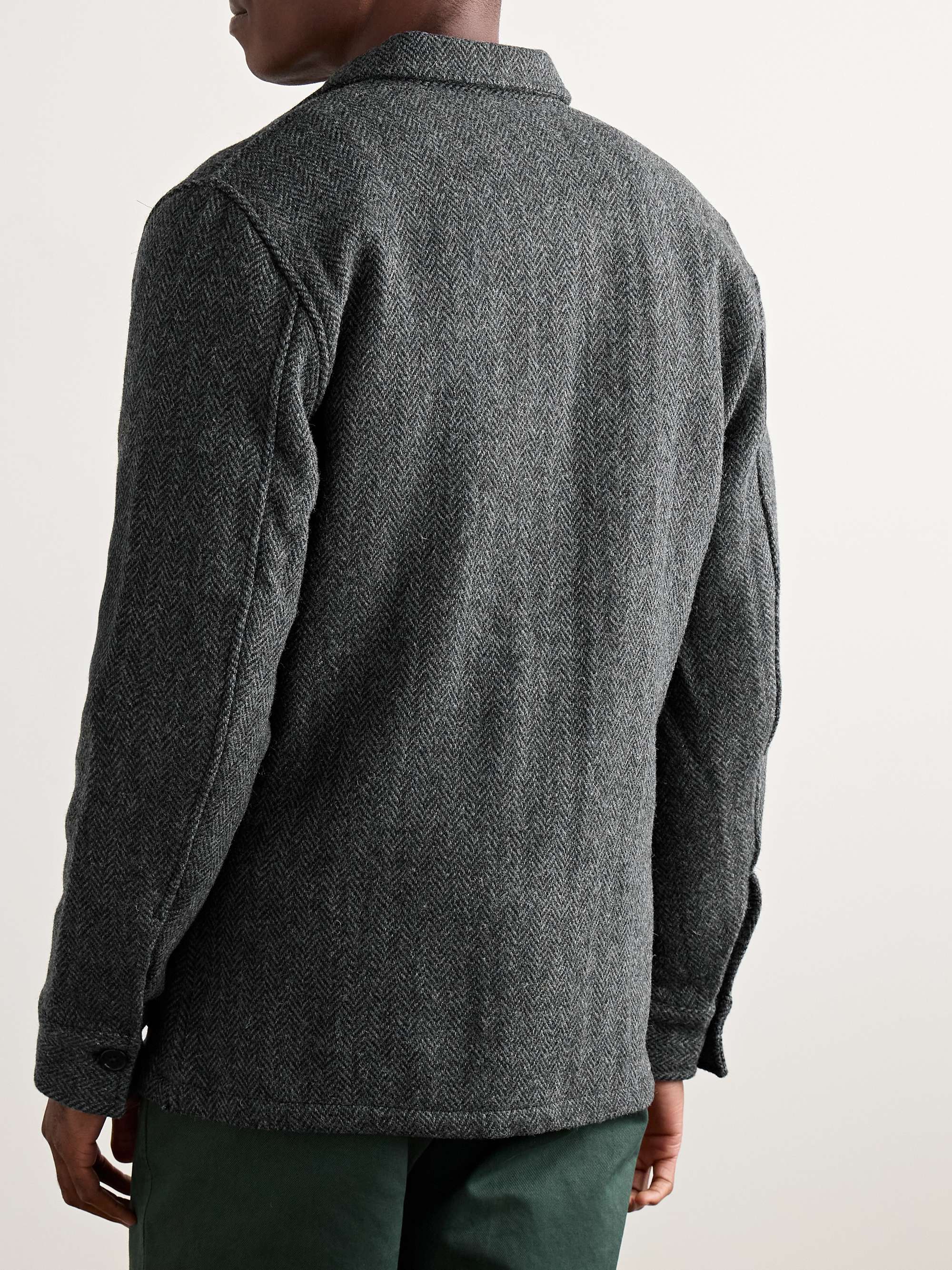 Herringbone Harris Tweed Chore Jacket view