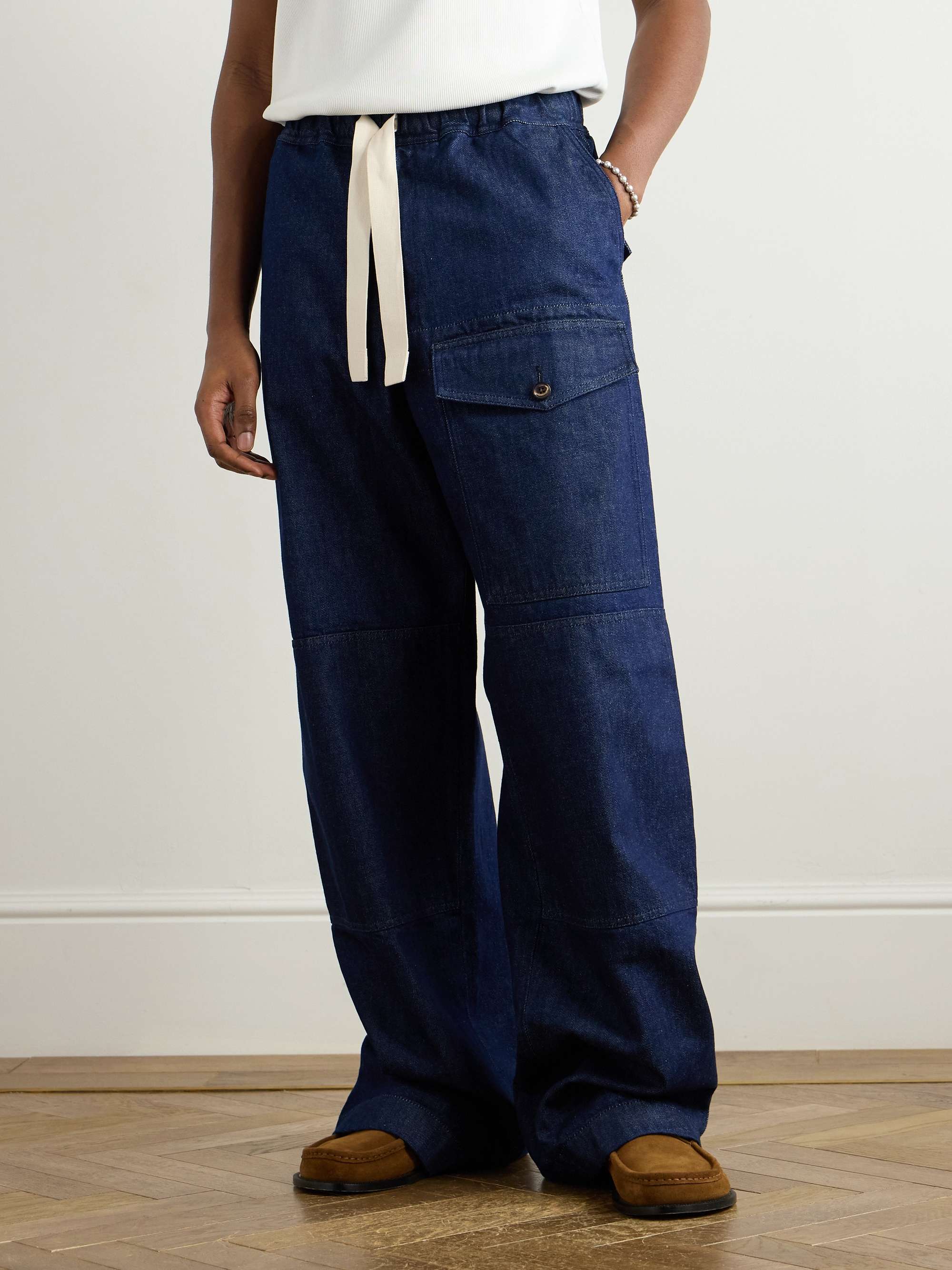 Straight-Leg Panelled Jeans view