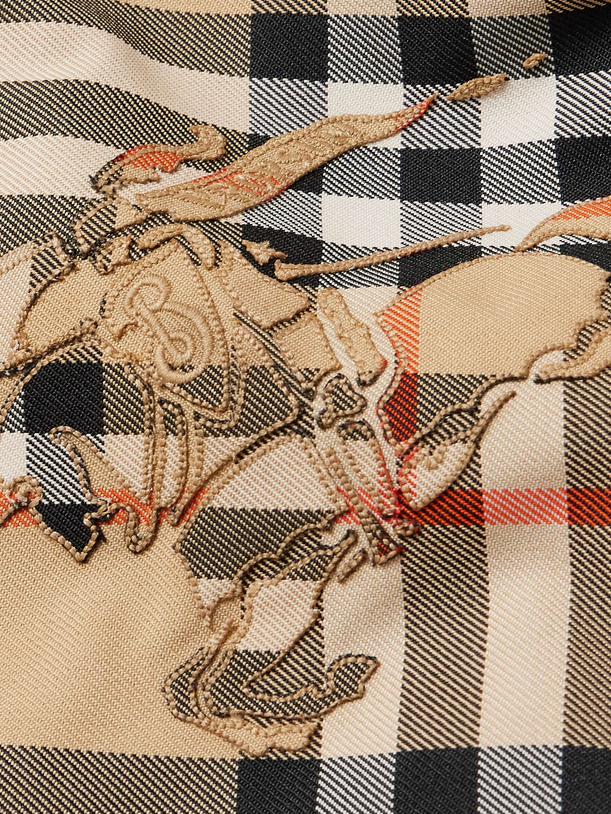 Reversible Checked Twill and Shell Hooded Jacket view