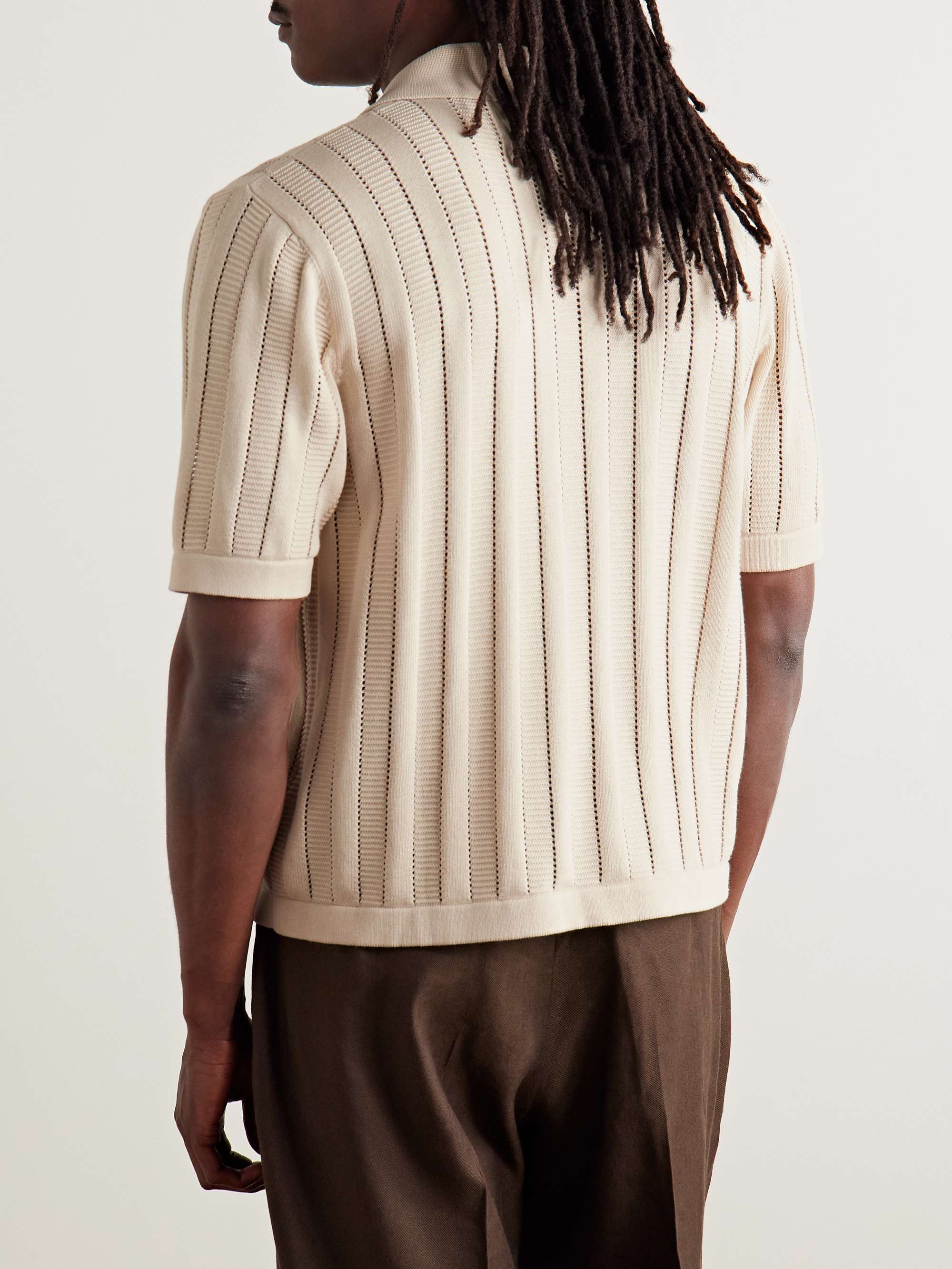 Pointelle-Knit Organic Cotton Shirt view