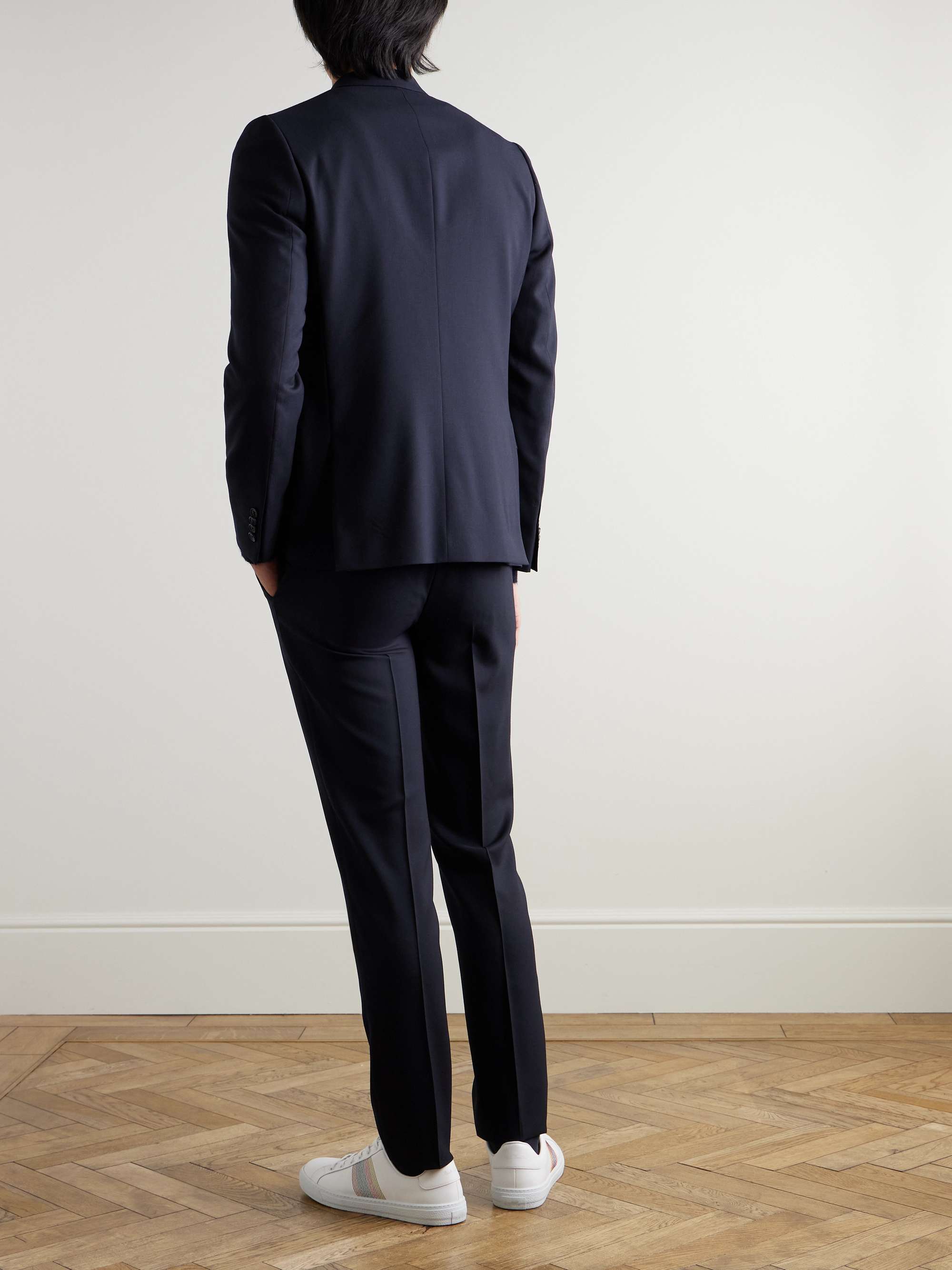 Navy A Suit To Travel In Soho Slim-Fit Wool Suit view