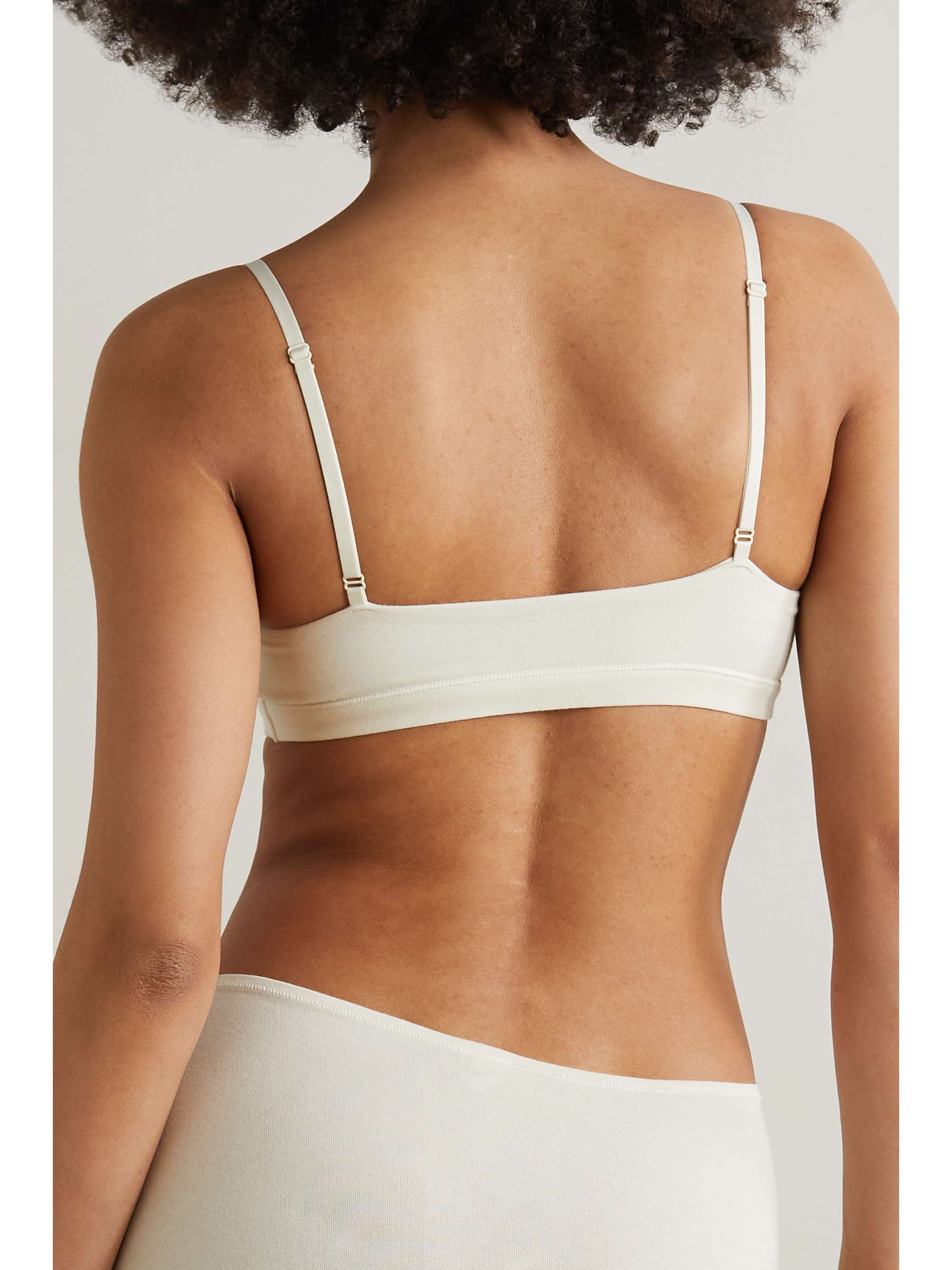 Scoop stretch-cotton jersey bralette view