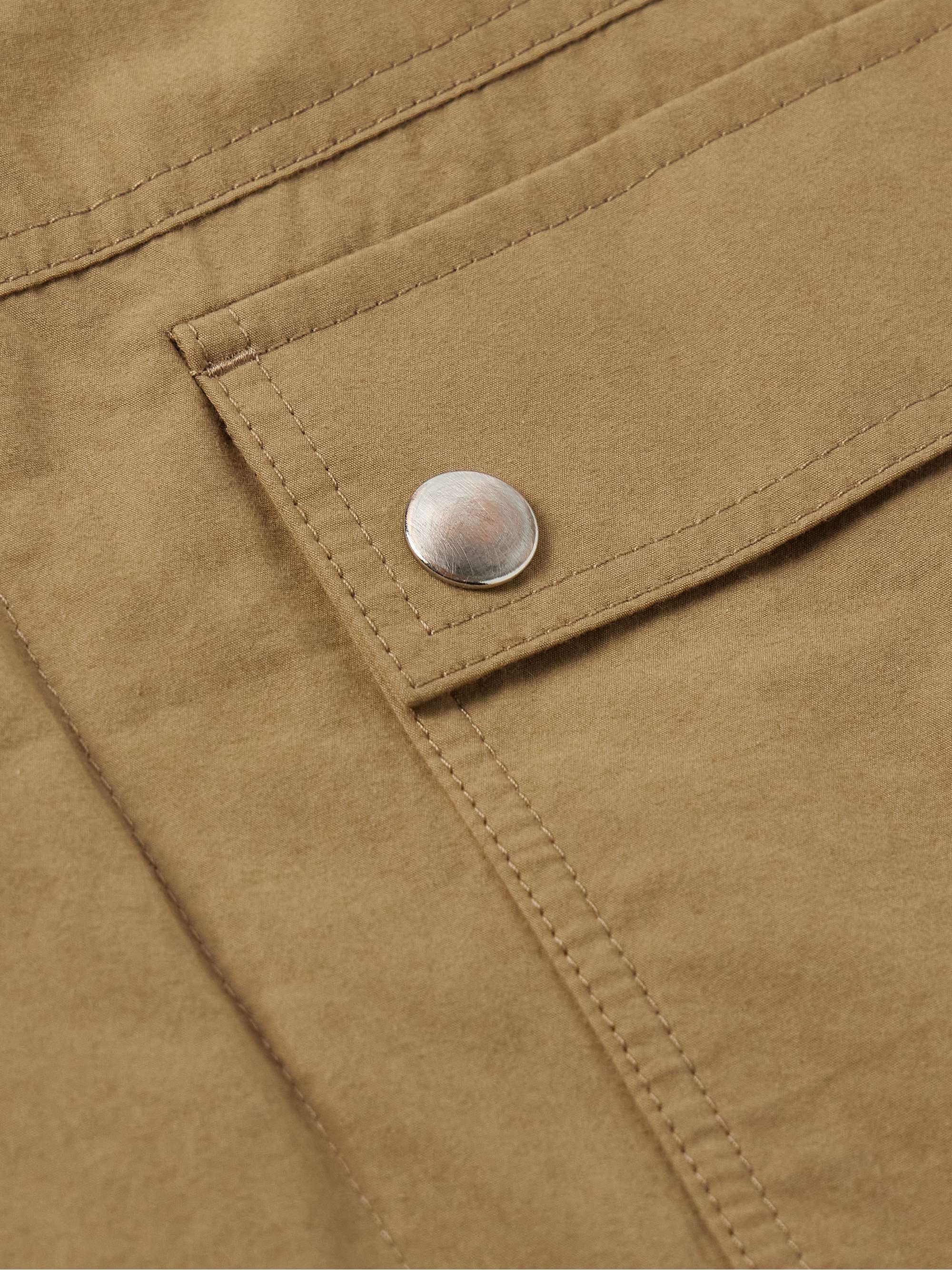 Frank Corduroy-Trimmed Brushed-Cotton Jacket view