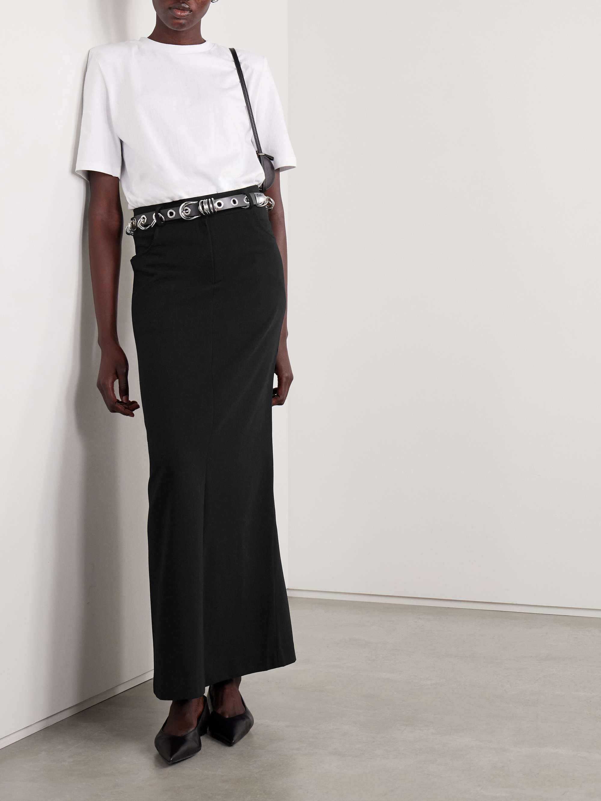 Malvo crepe maxi skirt view