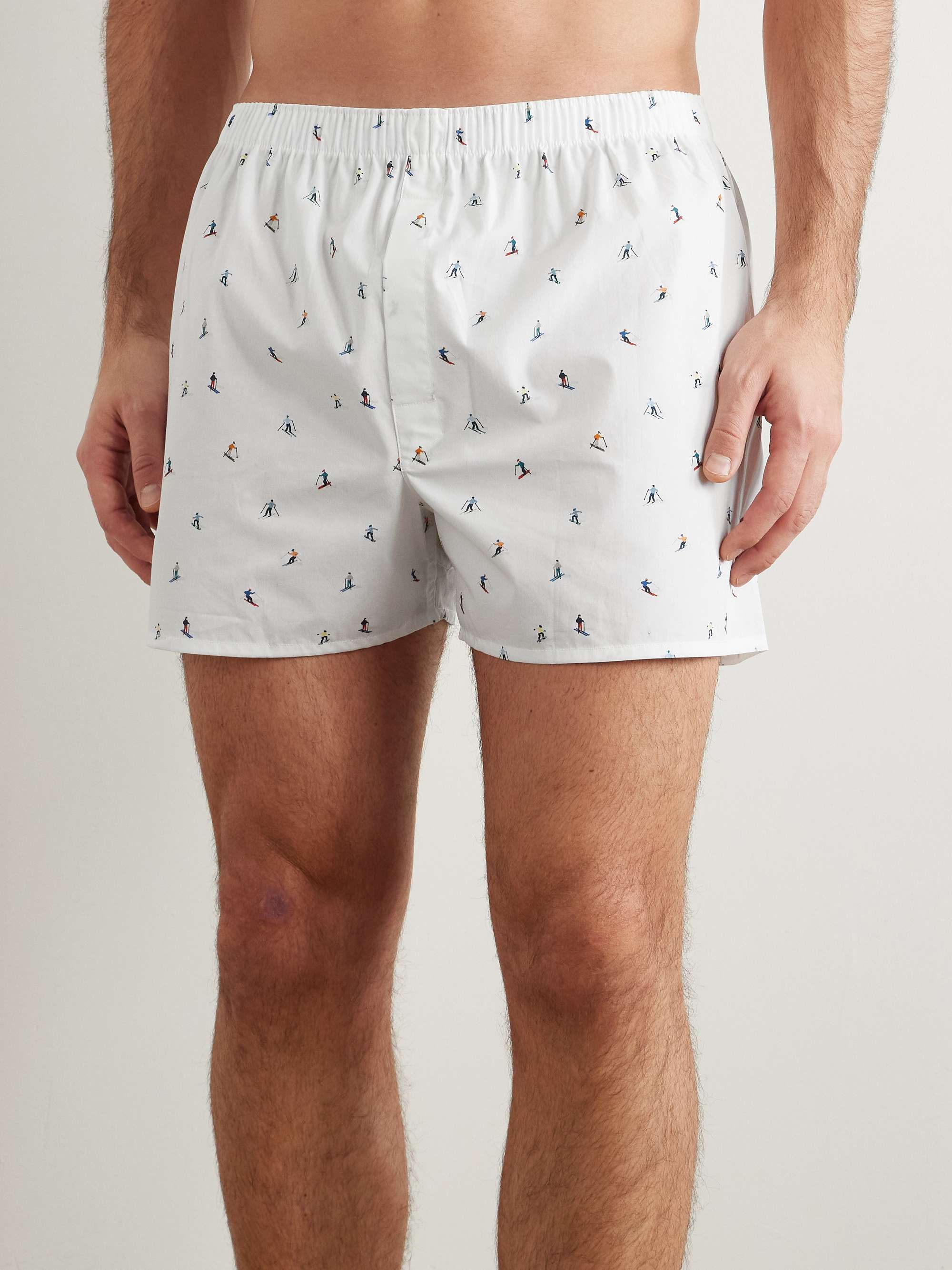 Printed Cotton Boxer Shorts view