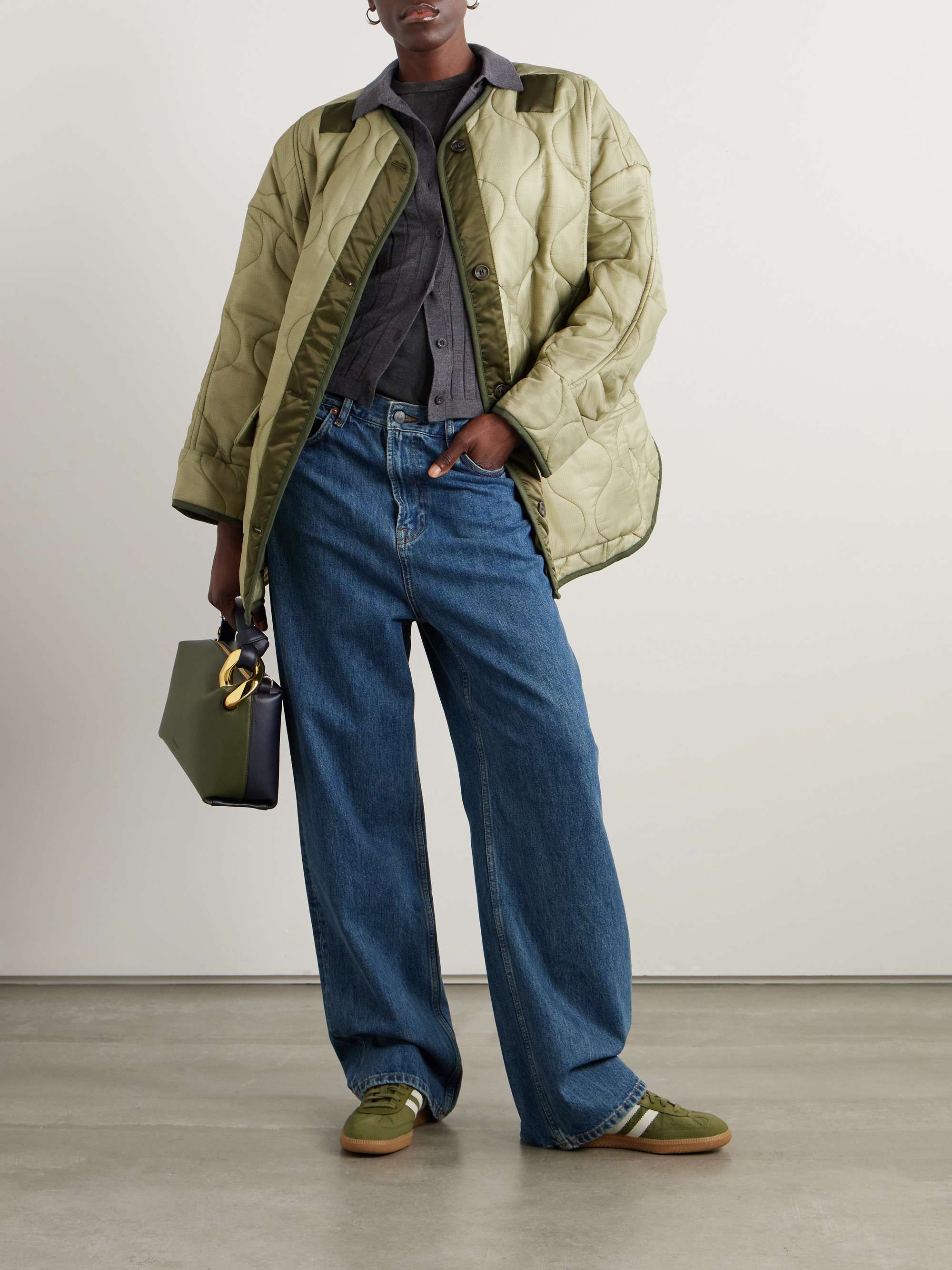 Quilted padded ripstop jacket view