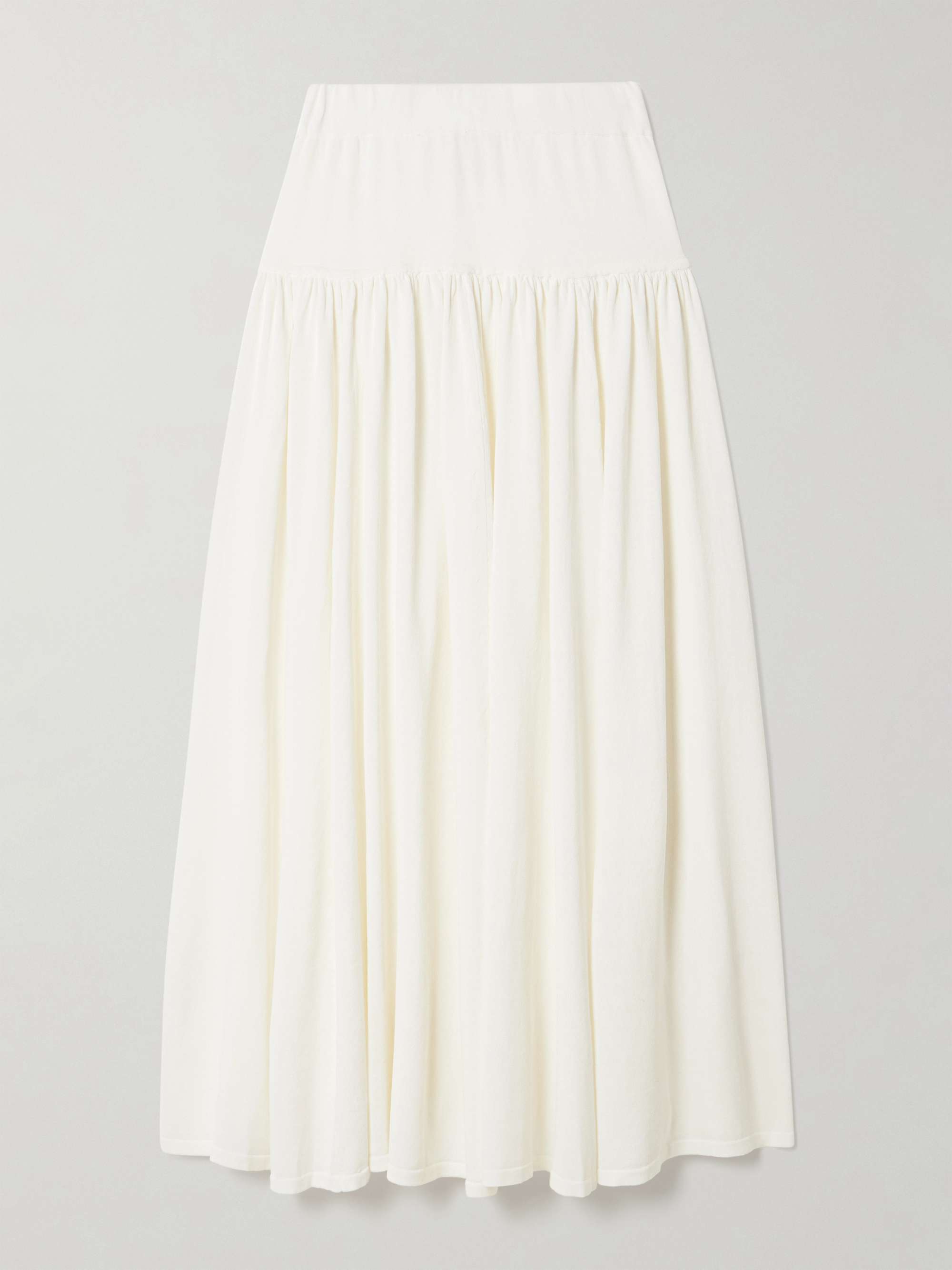 Romy gathered knited maxi skirt view