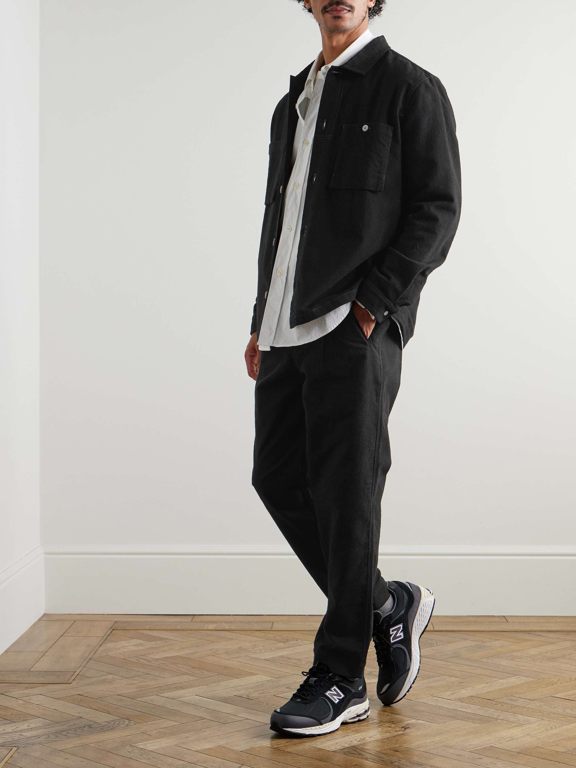Assembly Straight-Leg Pleated Cotton Trousers view